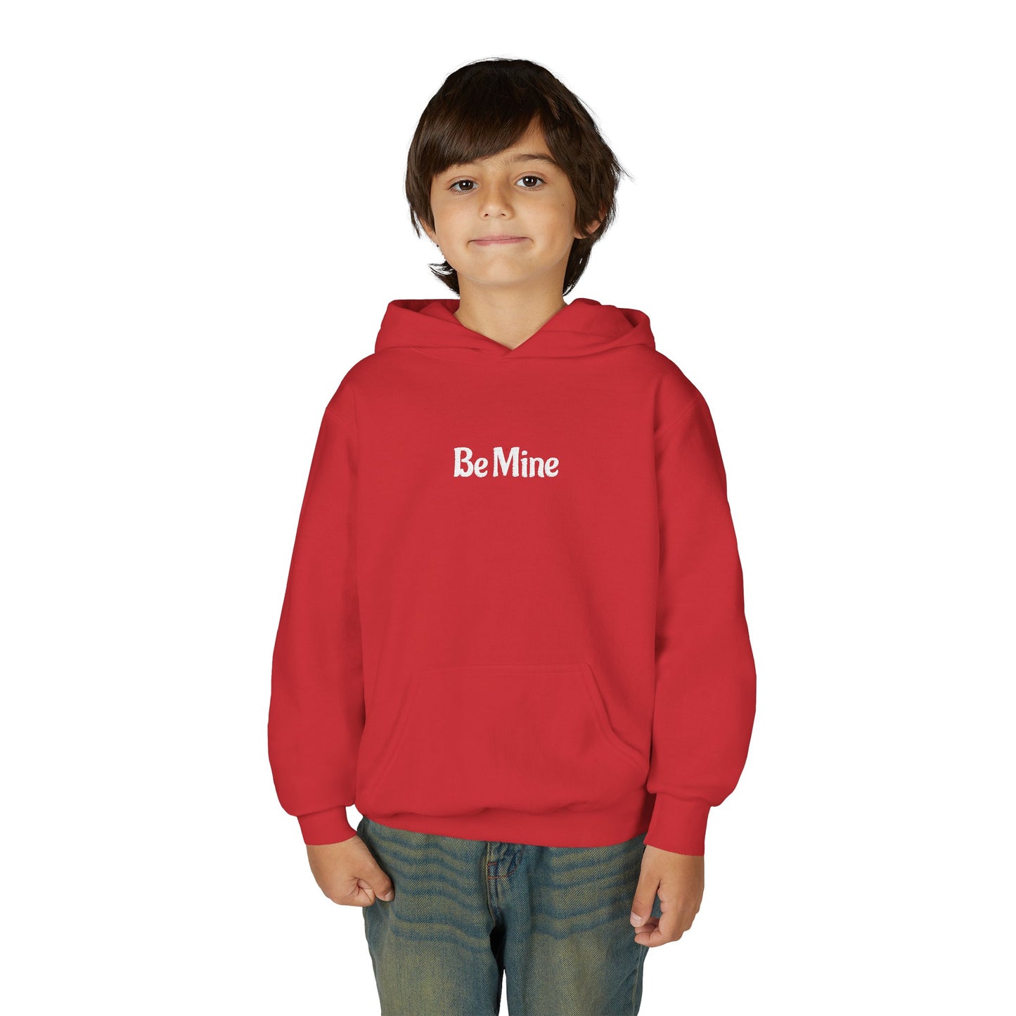 Be Mine Youth Hoodie – Valentine’s Day Hoodie for Boys & Girls, Kids Valentine Sweatshirt, Cozy Valentine Outfit for Kids