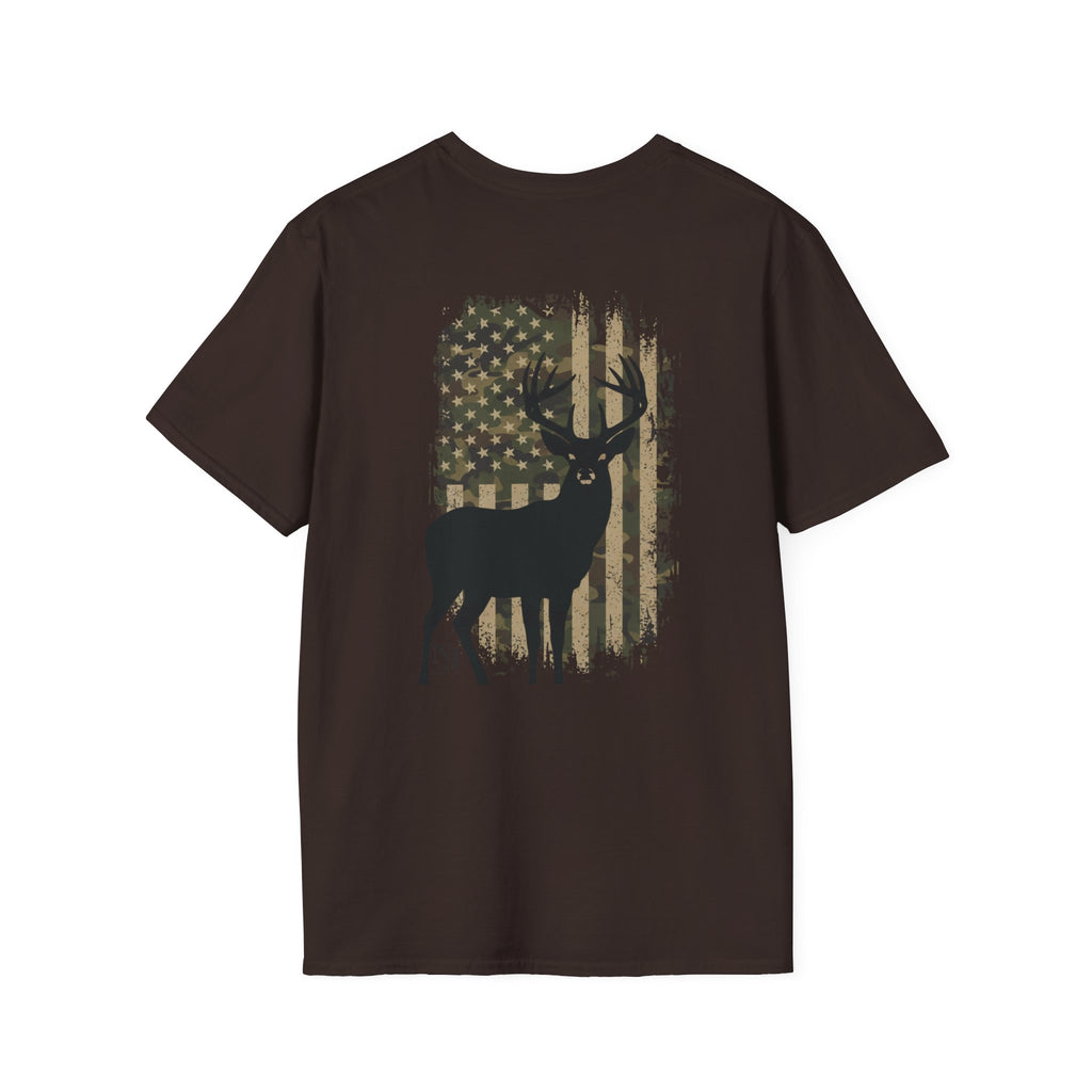 Natty J’s Apparel Men’s Camo Flag T-Shirt