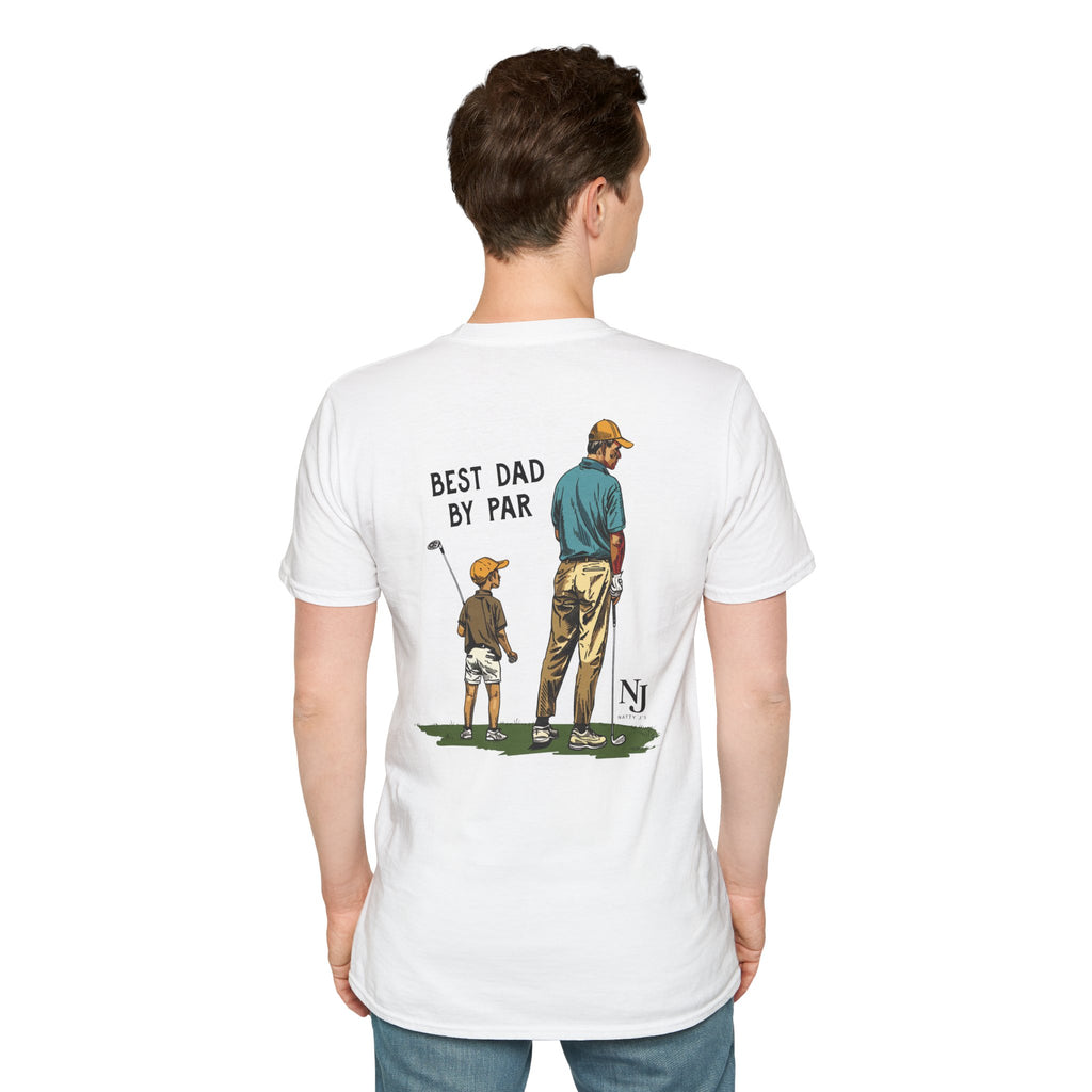 Best Dad By Par Golf Shirt – Father’s Day Golf T-Shirt for Dad, Dad & Son Golf Shirt, Funny Golf Dad Tee, Natty J’s Fathers Day Shirt