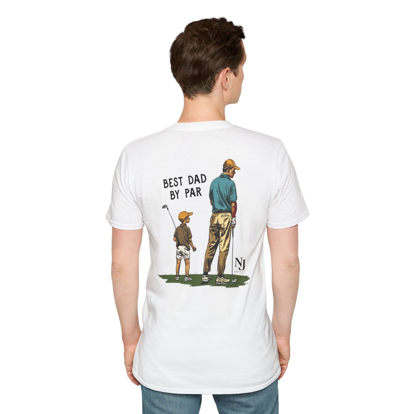 Best Dad By Par Golf Shirt – Father’s Day Golf T-Shirt for Dad, Dad & Son Golf Shirt, Funny Golf Dad Tee, Natty J’s Fathers Day Shirt