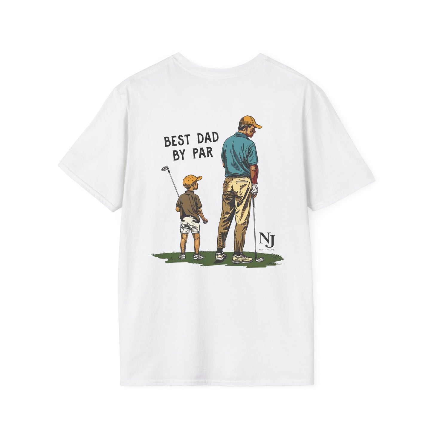 Best Dad By Par Golf Shirt – Father’s Day Golf T-Shirt for Dad, Dad & Son Golf Shirt, Funny Golf Dad Tee, Natty J’s Fathers Day Shirt
