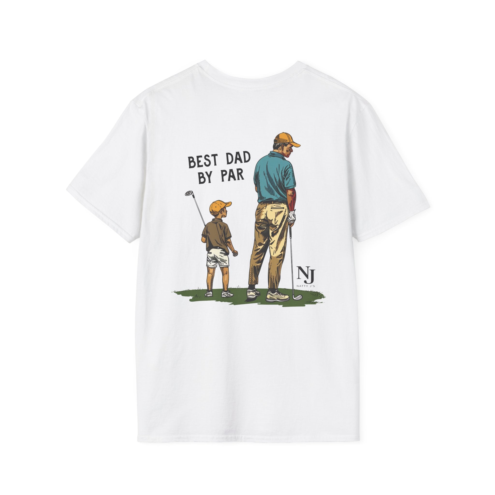Best Dad By Par Golf Shirt – Father’s Day Golf T-Shirt for Dad, Dad & Son Golf Shirt, Funny Golf Dad Tee, Natty J’s Fathers Day Shirt