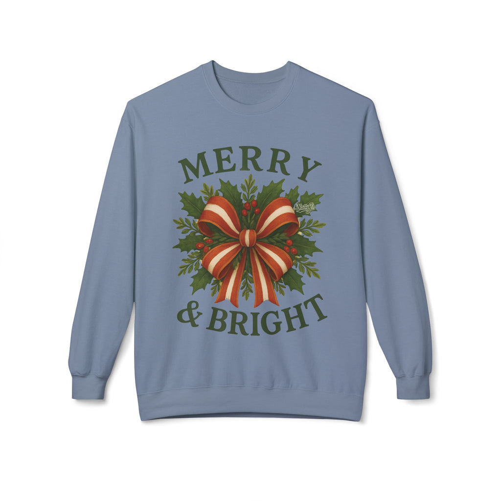 Merry & Bright Christmas Crewneck Sweatshirt