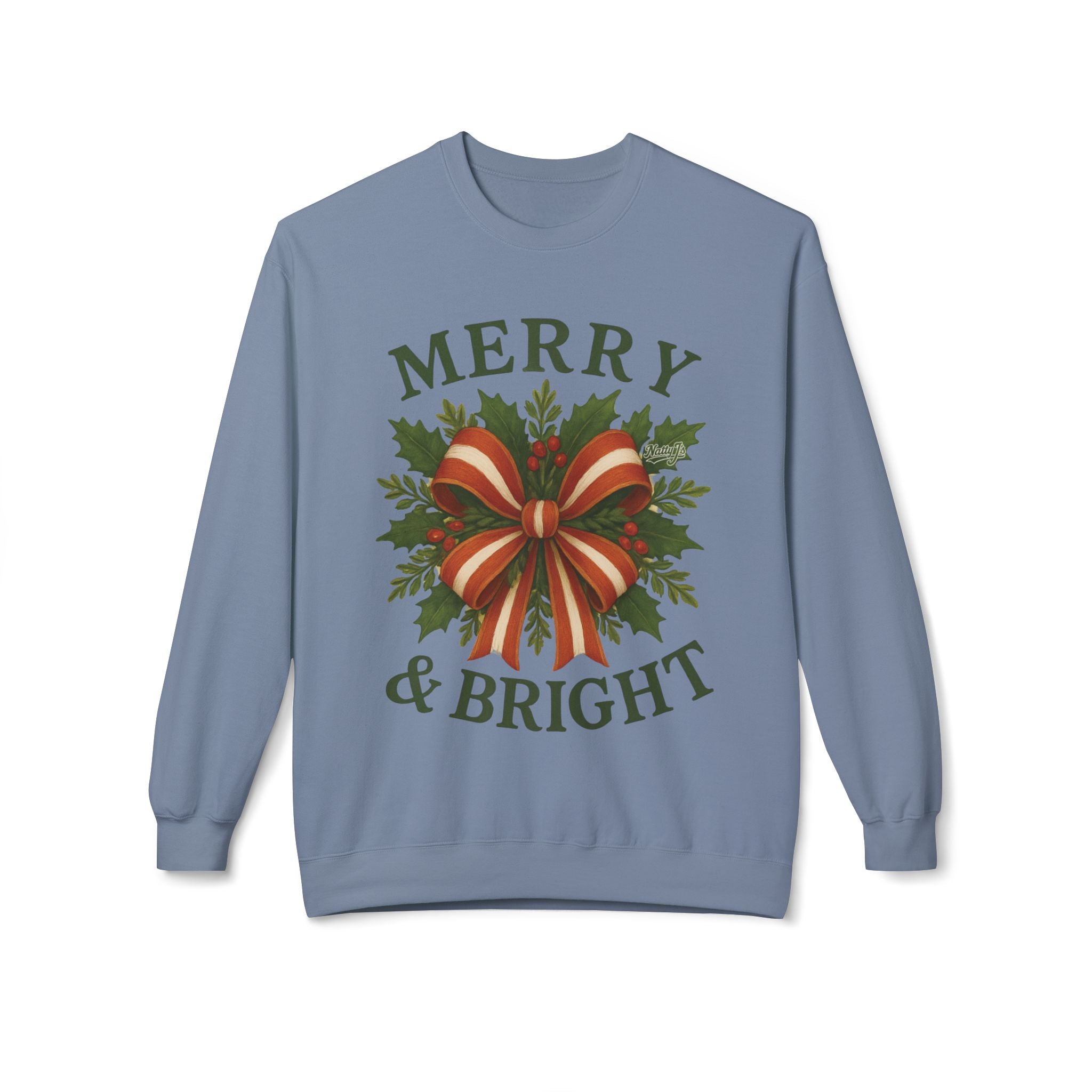 Merry & Bright Christmas Crewneck Sweatshirt
