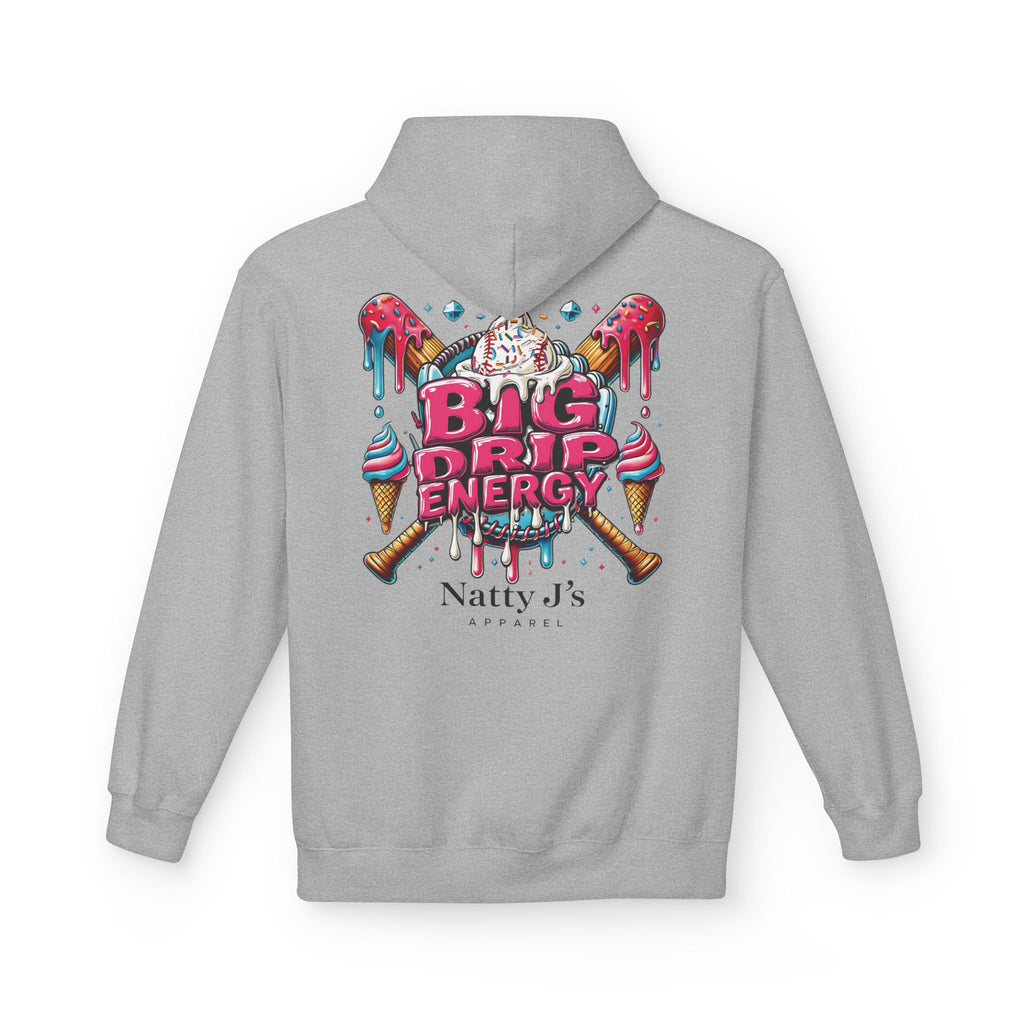 Big Drip Energy Men's Baseball Hoodie