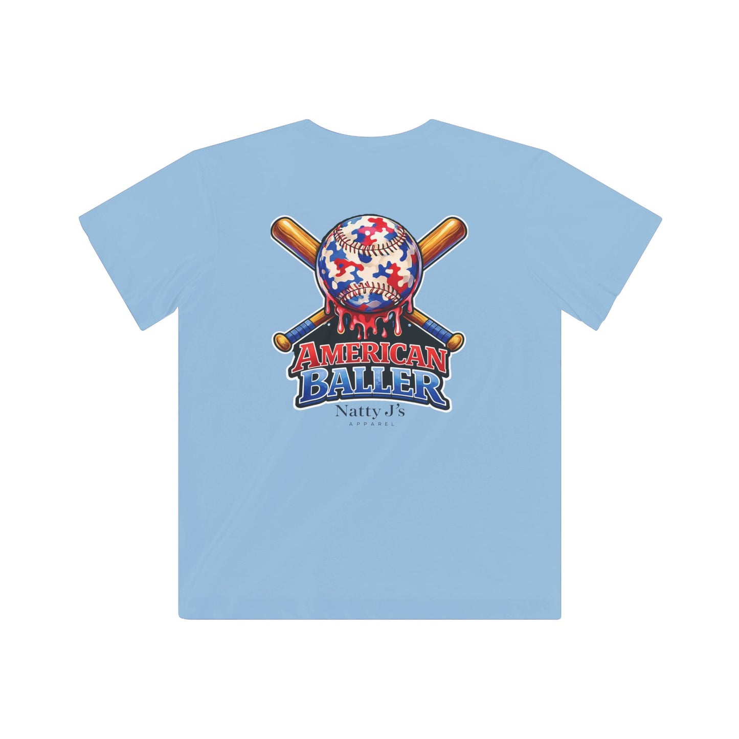 Natty J's Apparel American Baller Baseball Graphic Youth T-Shirt