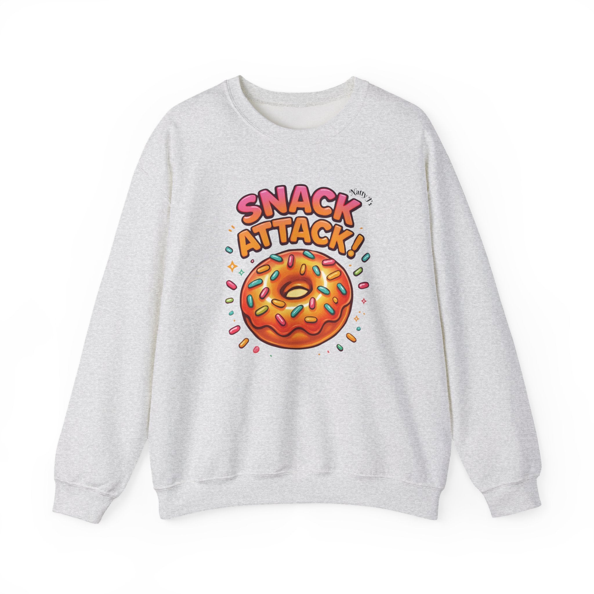 Snack Attack Donut Sprinkles Colorful Unisex Heavy Blend™ Crewneck Sweatshirt