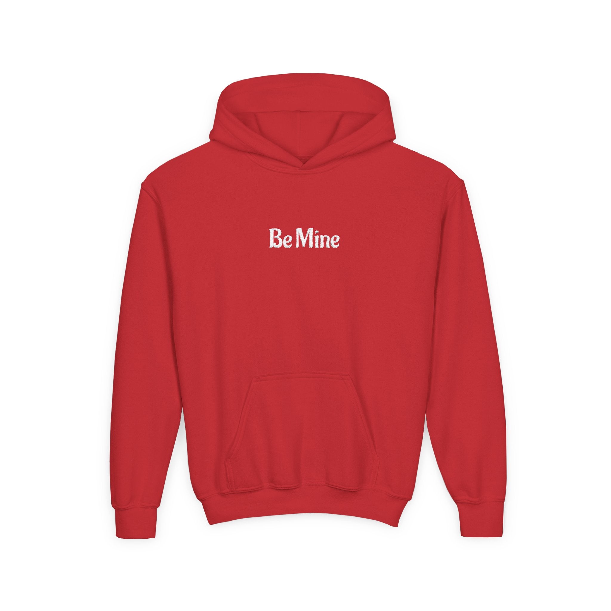 Be Mine Youth Hoodie – Valentine’s Day Hoodie for Boys & Girls, Kids Valentine Sweatshirt, Cozy Valentine Outfit for Kids