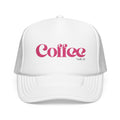 Coffee Text Embroidered Snapback Trucker Hat