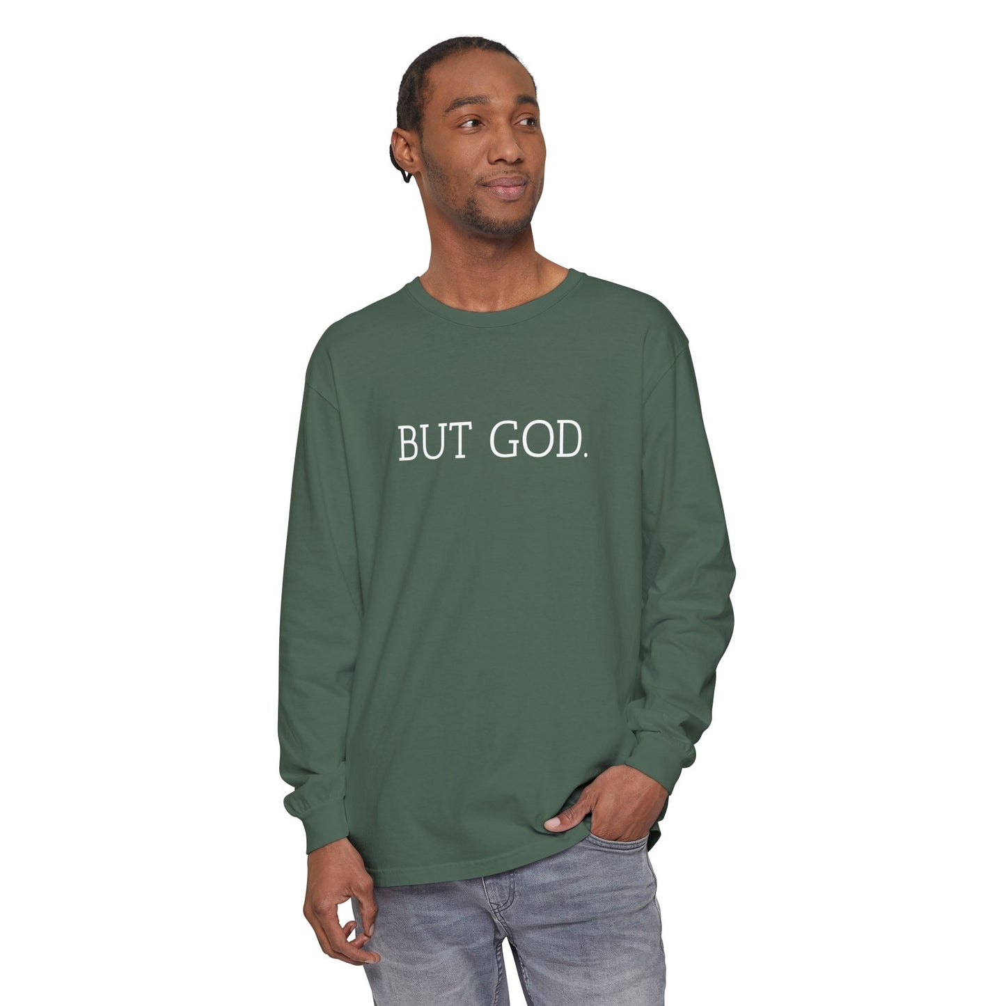 Garment-Dyed Long Sleeve Tee - Faith-Inspired Design, Comfortable Casual Wear, Perfect for Everyday & Gift Giving, Religious Apparel, [...]