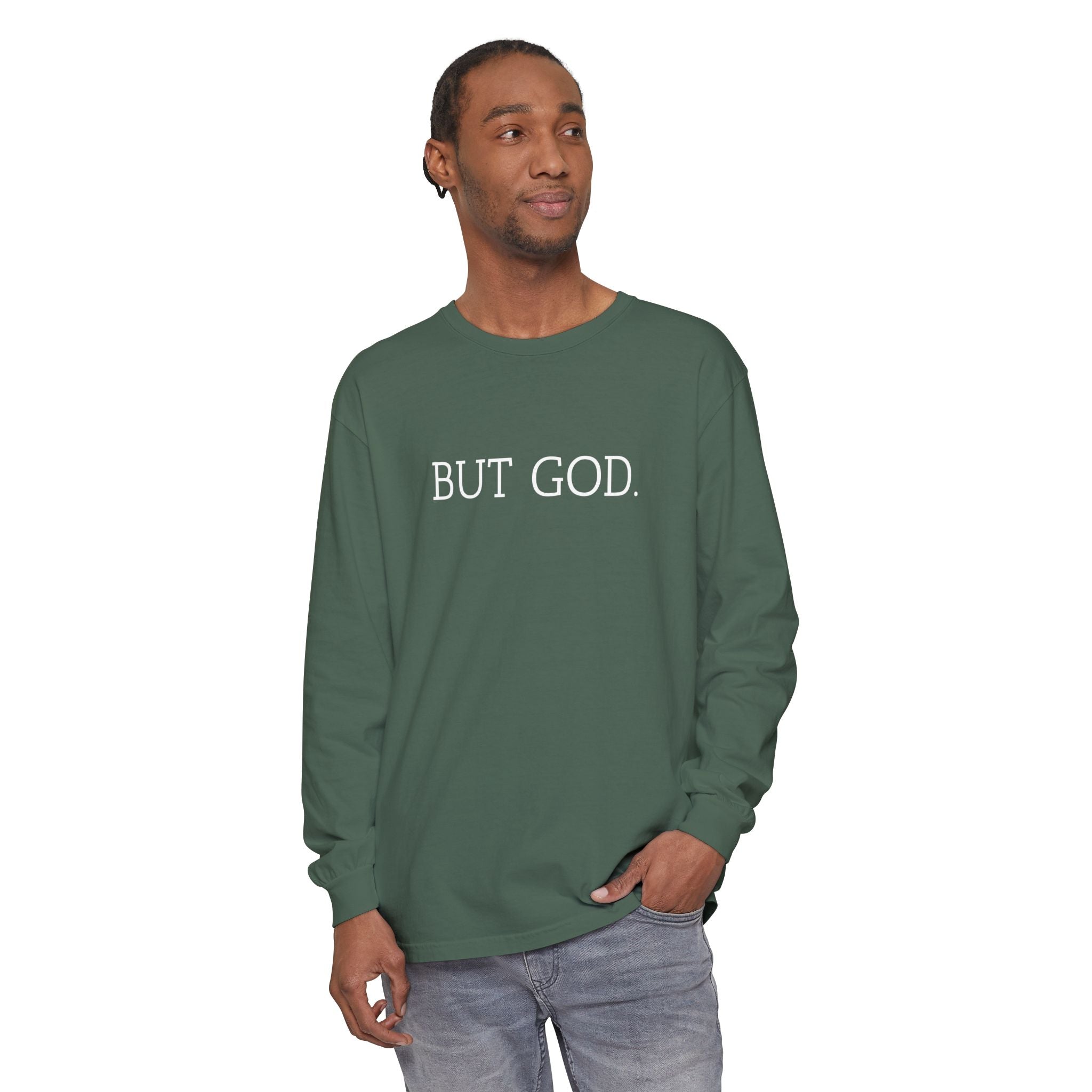 Garment-Dyed Long Sleeve Tee - Faith-Inspired Design, Comfortable Casual Wear, Perfect for Everyday & Gift Giving, Religious Apparel, [...]