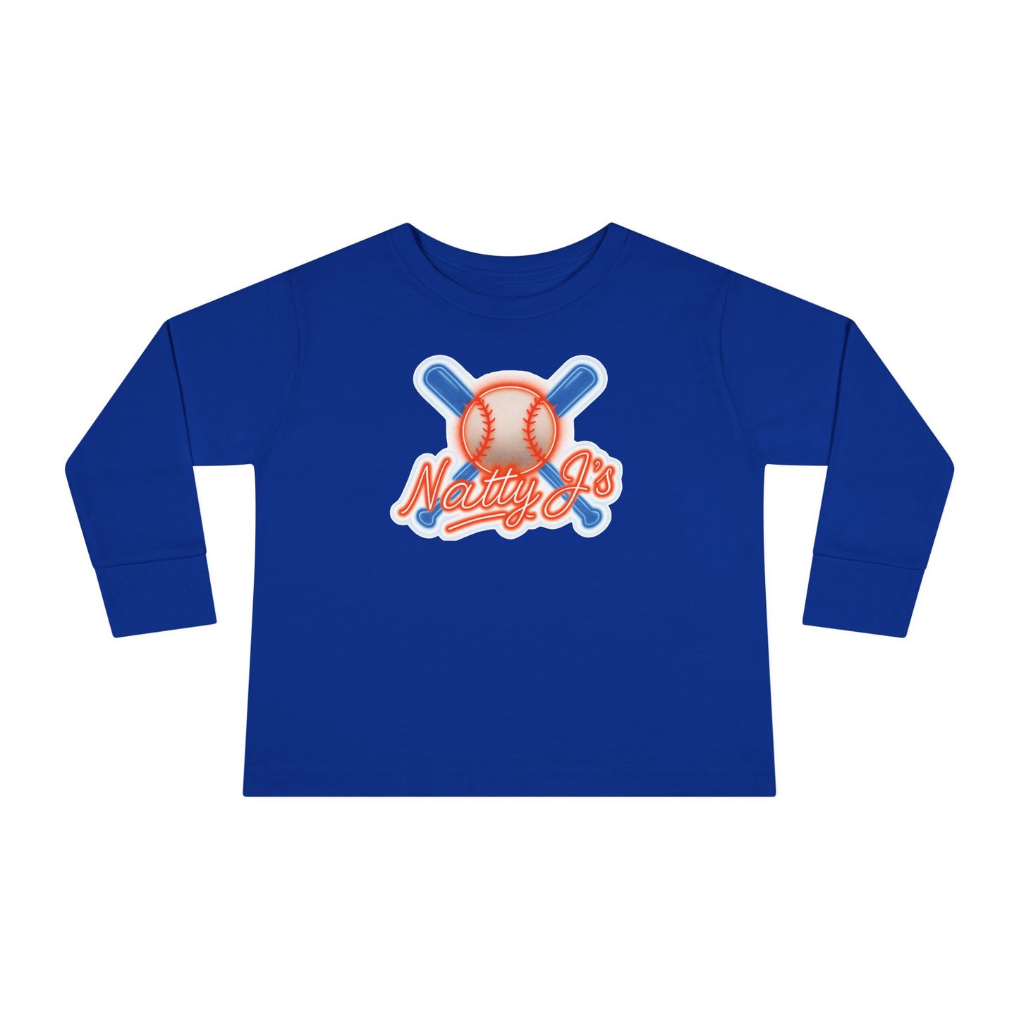 Baseball Themed Toddler Long Sleeve Tee - Perfect for Little Sluggers, Kids Sportswear, Birthday Gift, Casual Wear, Everyday Comfort