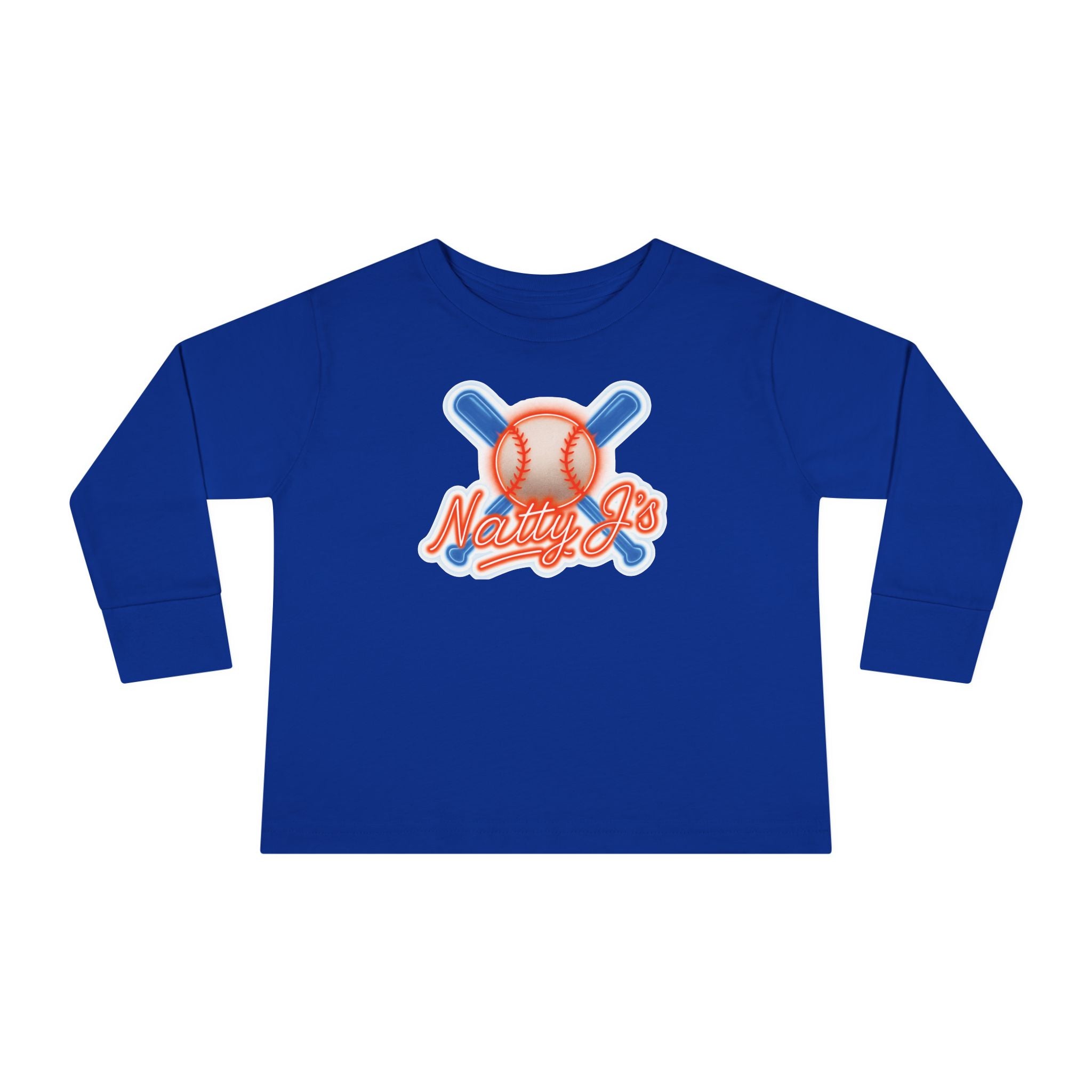 Baseball Themed Toddler Long Sleeve Tee - Perfect for Little Sluggers, Kids Sportswear, Birthday Gift, Casual Wear, Everyday Comfort