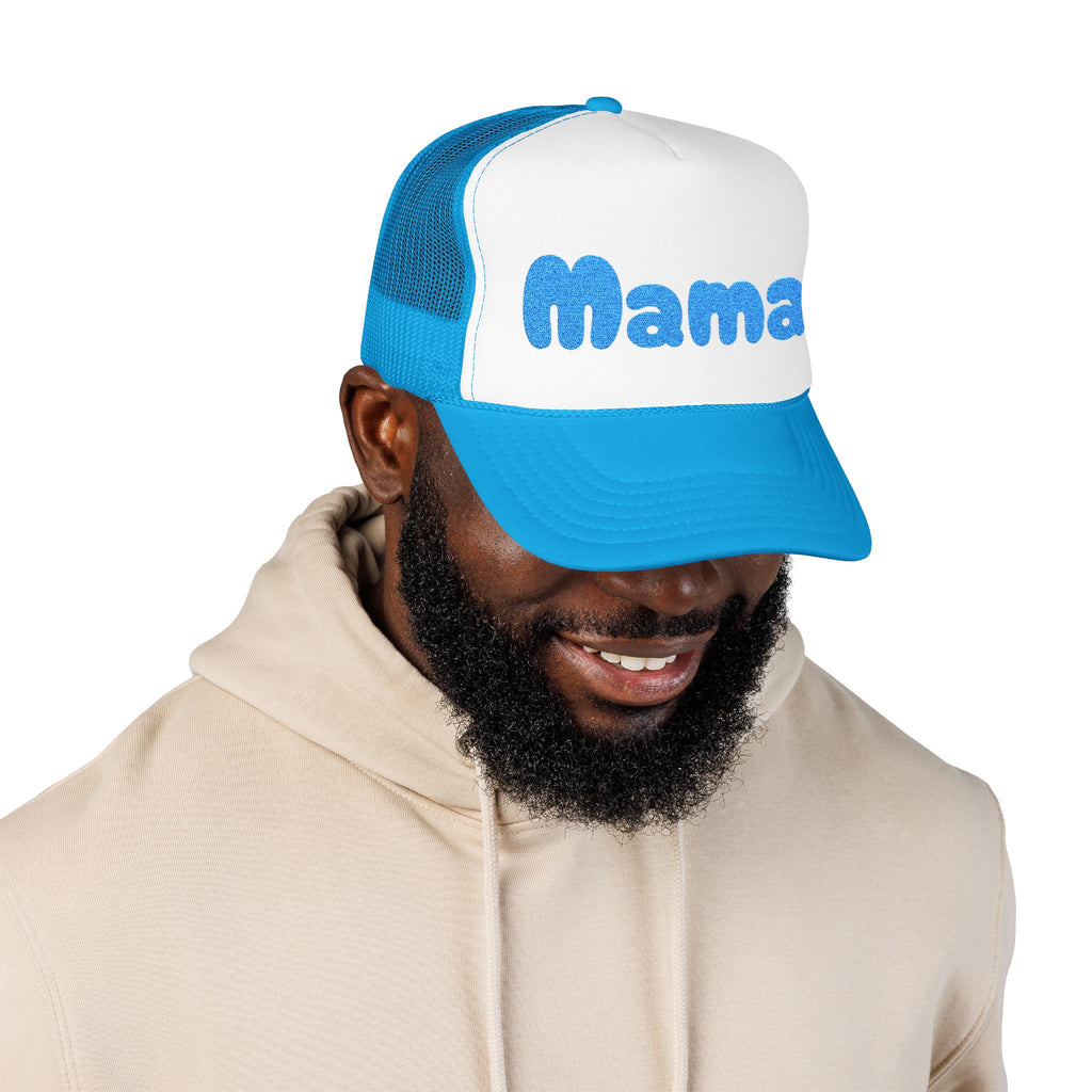 "Mama" Embroidered Foam Trucker Hat, Fully Customizable, Gifts