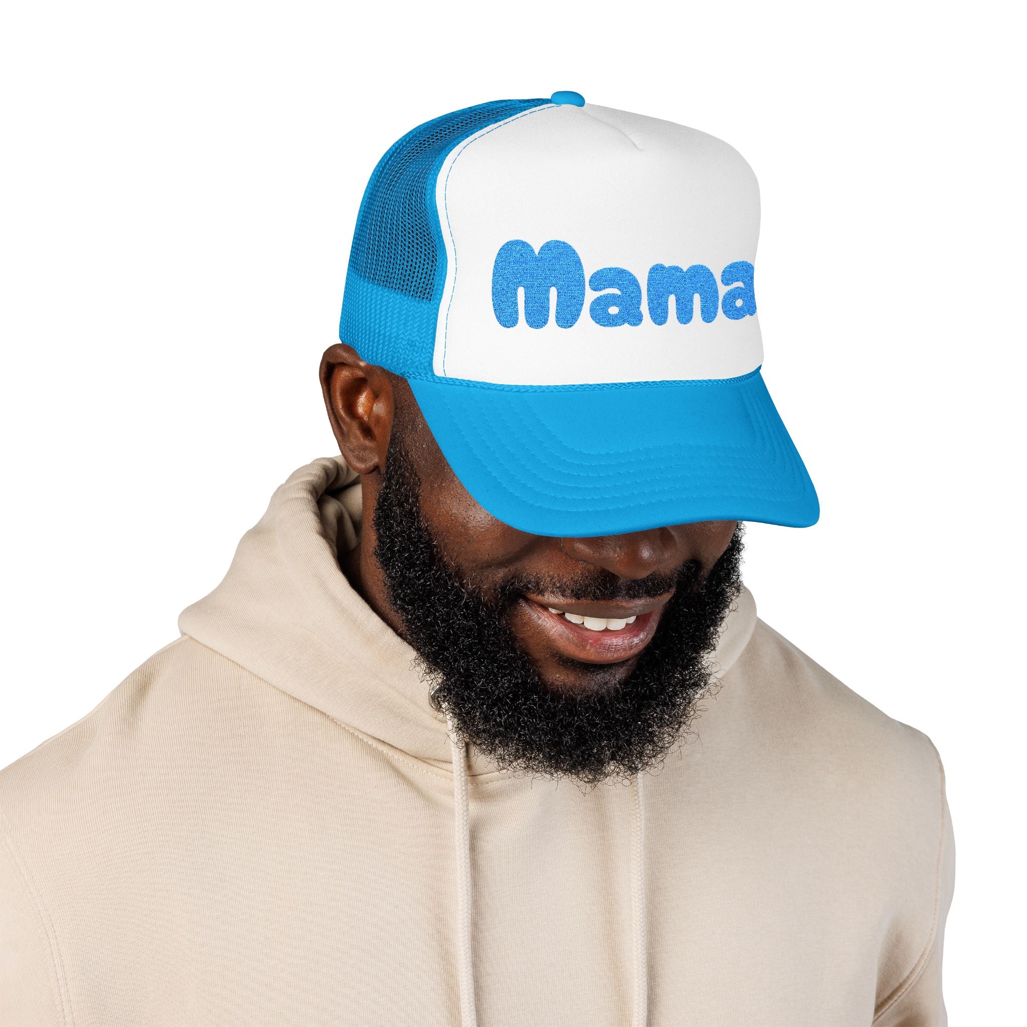 "Mama" Embroidered Foam Trucker Hat, Fully Customizable, Gifts