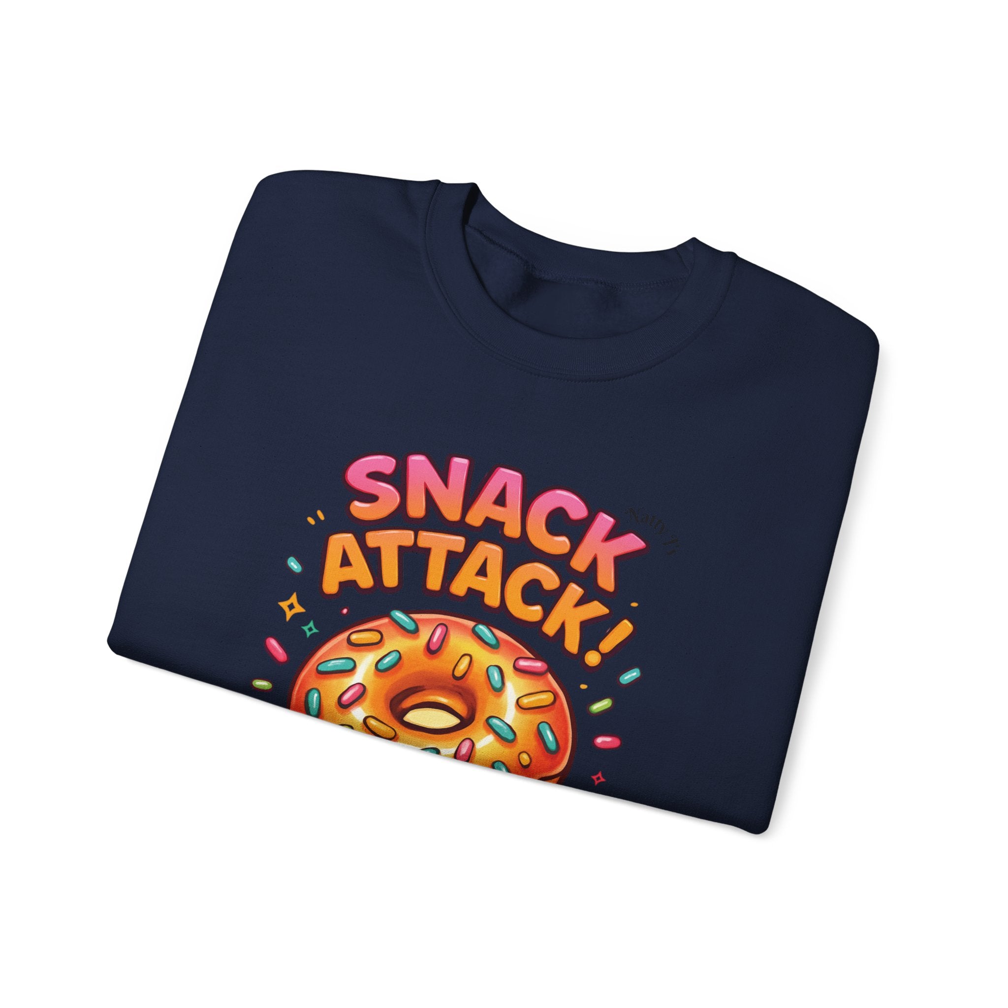 Snack Attack Donut Sprinkles Colorful Unisex Heavy Blend™ Crewneck Sweatshirt
