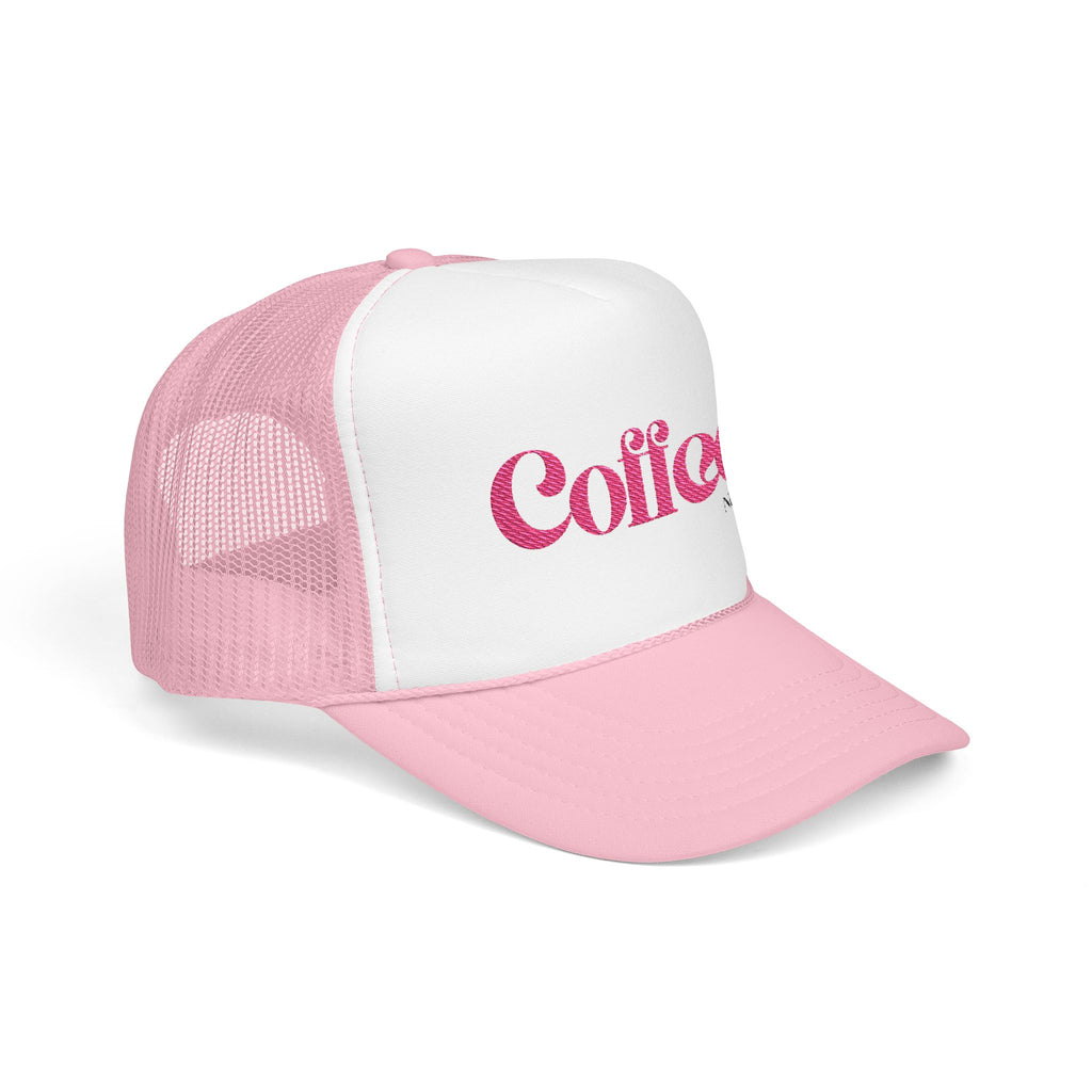 Coffee Text Embroidered Snapback Trucker Hat