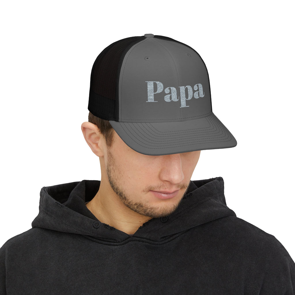 Papa Snapback Trucker Cap - Fun Gift for Dads, Father's Day Hat, Casual Accessories, Family Gatherings, Stylish Headwear