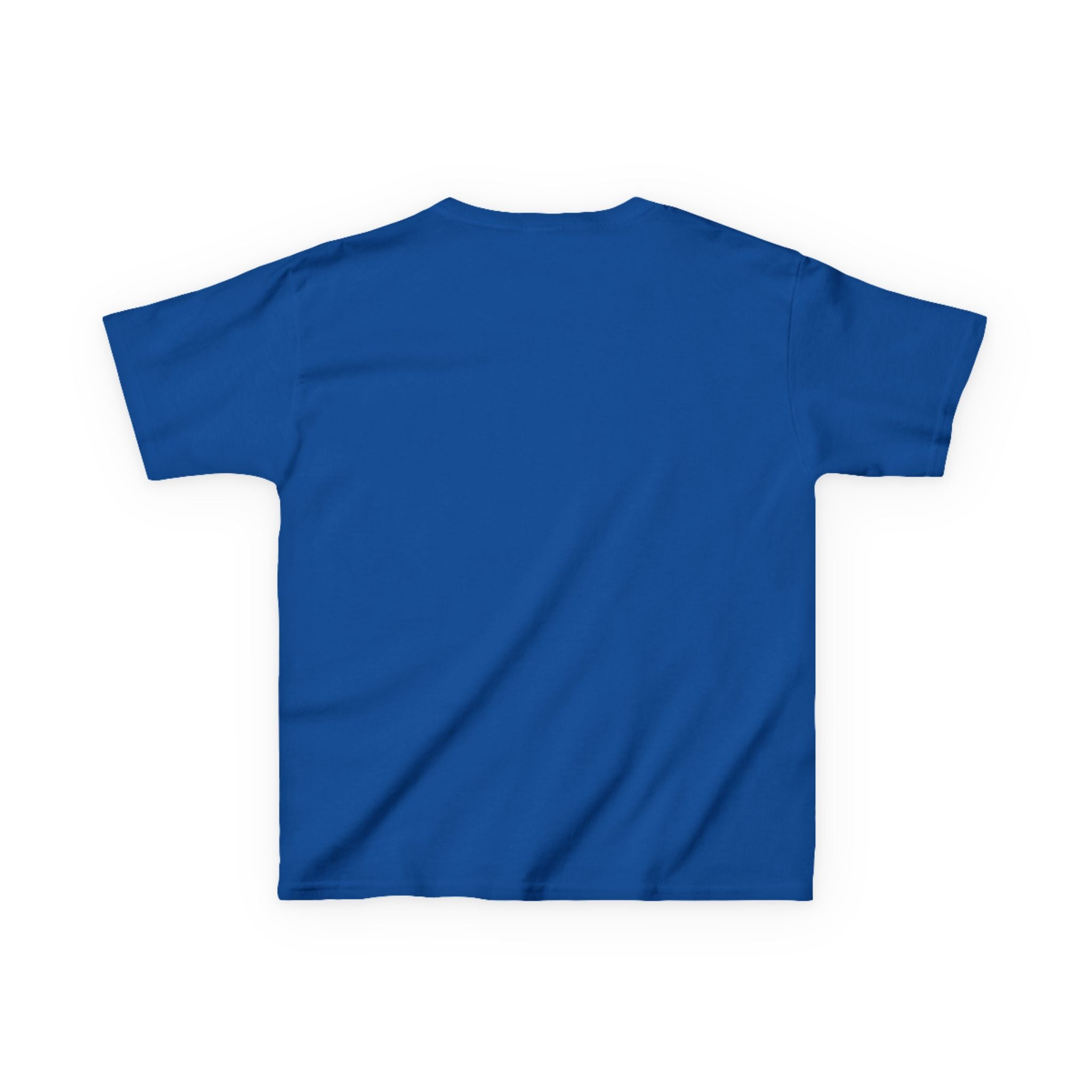 Plain blue t-shirt on a white background