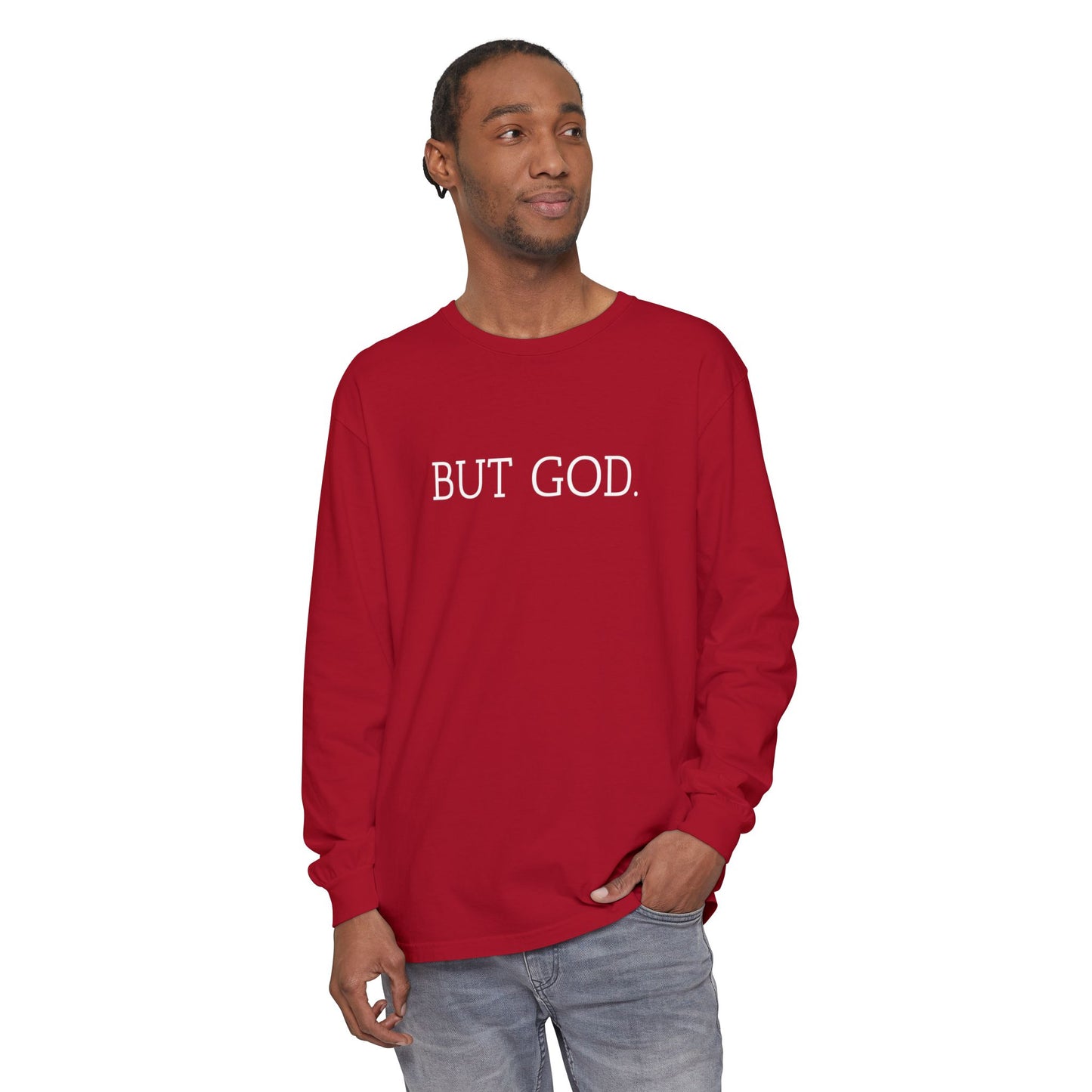 Garment-Dyed Long Sleeve Tee - Faith-Inspired Design, Comfortable Casual Wear, Perfect for Everyday & Gift Giving, Religious Apparel, [...]