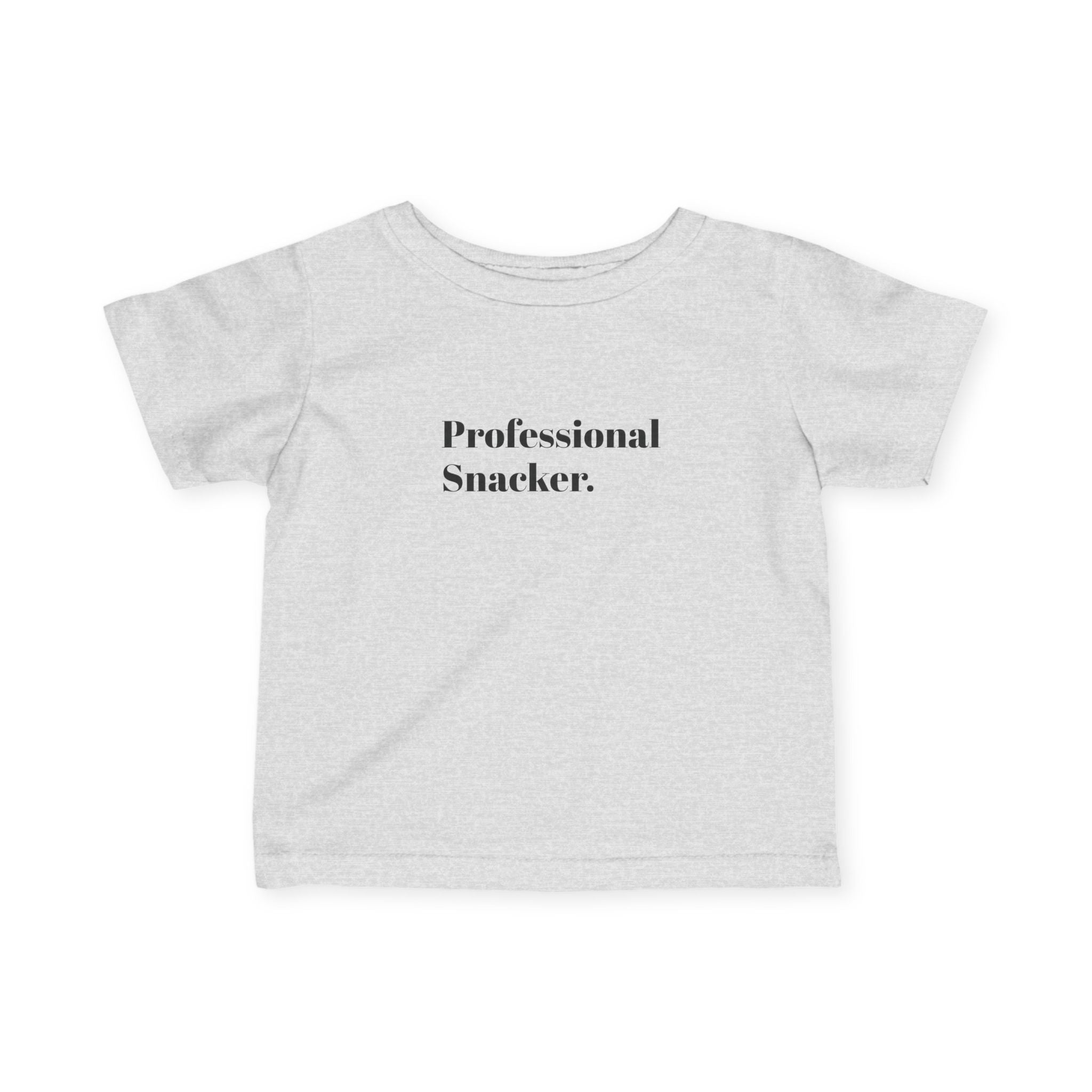 Professional Snacker Infant Tee, Cute Baby Shirt, Adorable Toddler Apparel, Unique Baby Gift, Fun Snack Lover Shirt