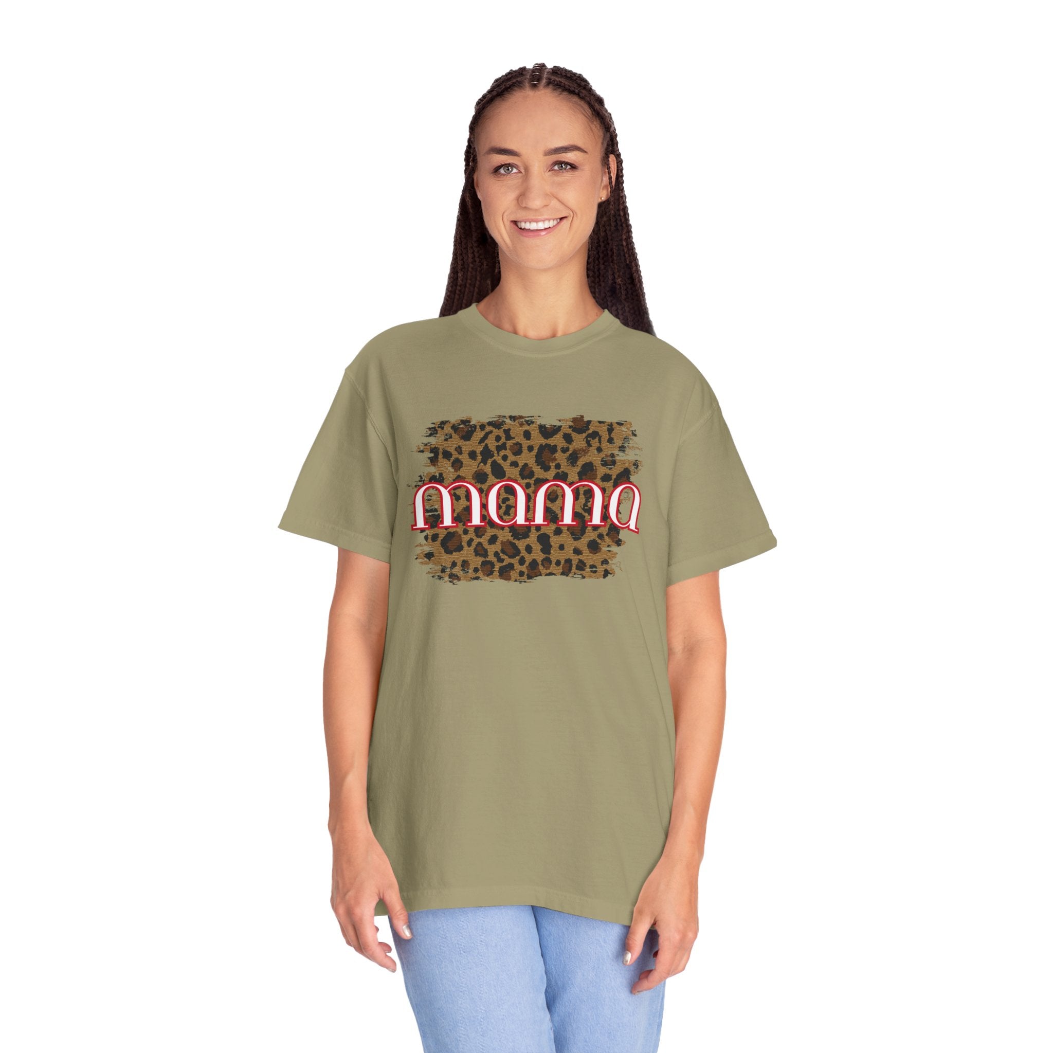 Mama Leopard Print T-Shirt – Trendy Mom Graphic Tee | Natty J’s Boutique Women’s Apparel