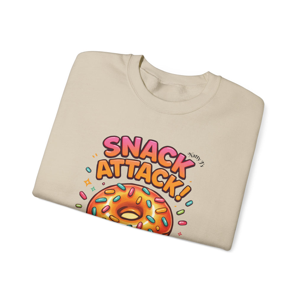 Snack Attack Donut Sprinkles Colorful Unisex Heavy Blend™ Crewneck Sweatshirt