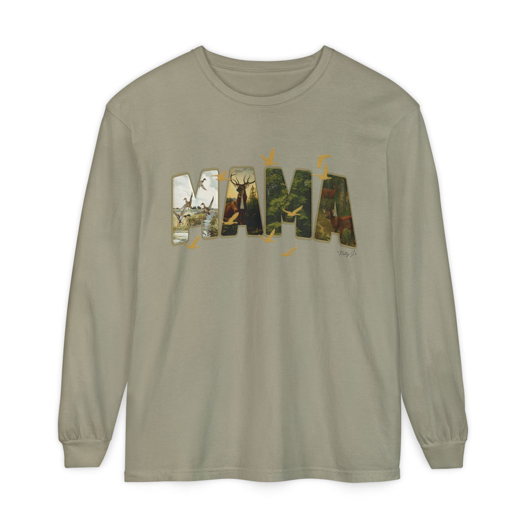 Camo Long Sleeve Shirt – Cozy Outdoor Graphic Long Sleeve Tee | Natty J’s Boutique Apparel