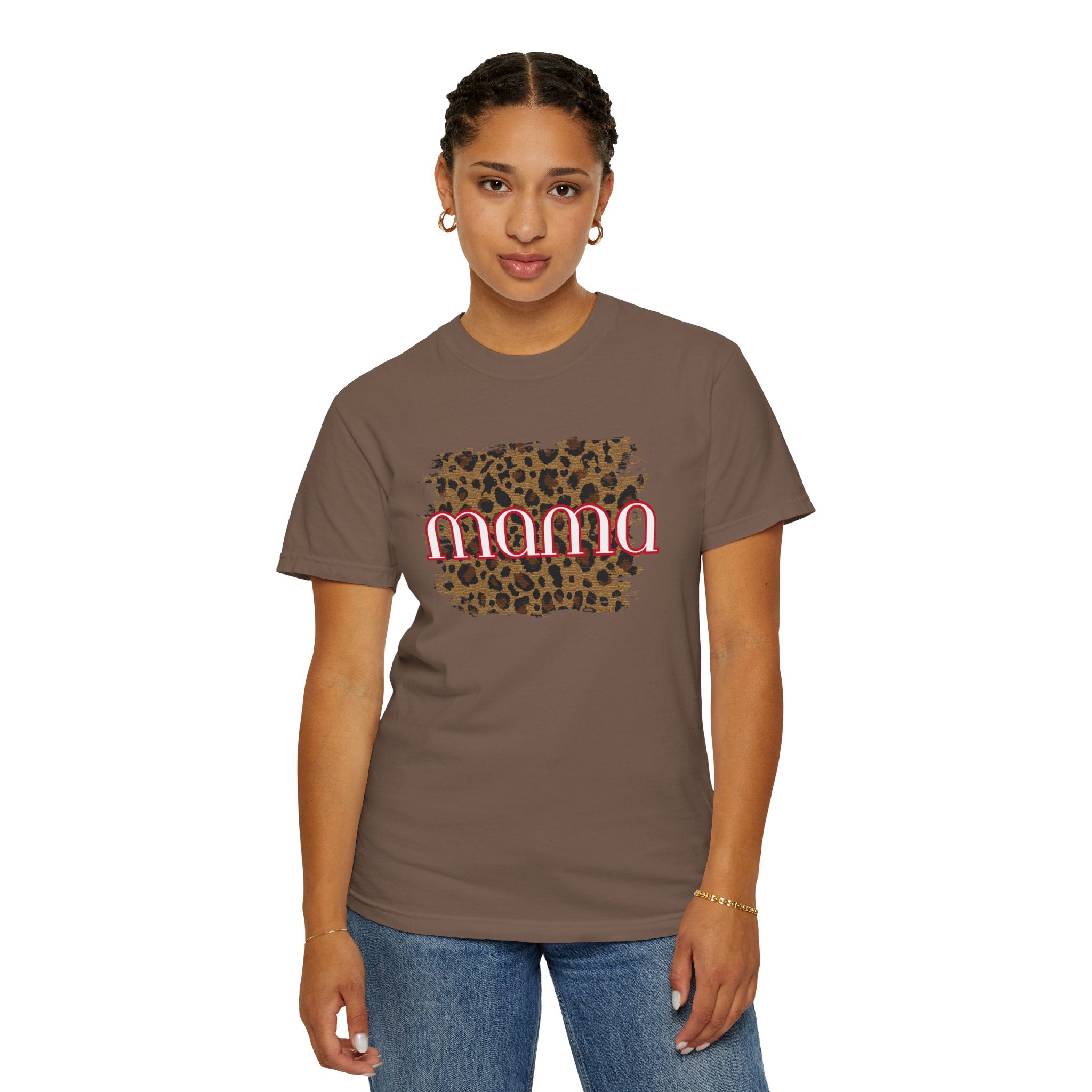 Mama Leopard Print T-Shirt – Trendy Mom Graphic Tee | Natty J’s Boutique Women’s Apparel