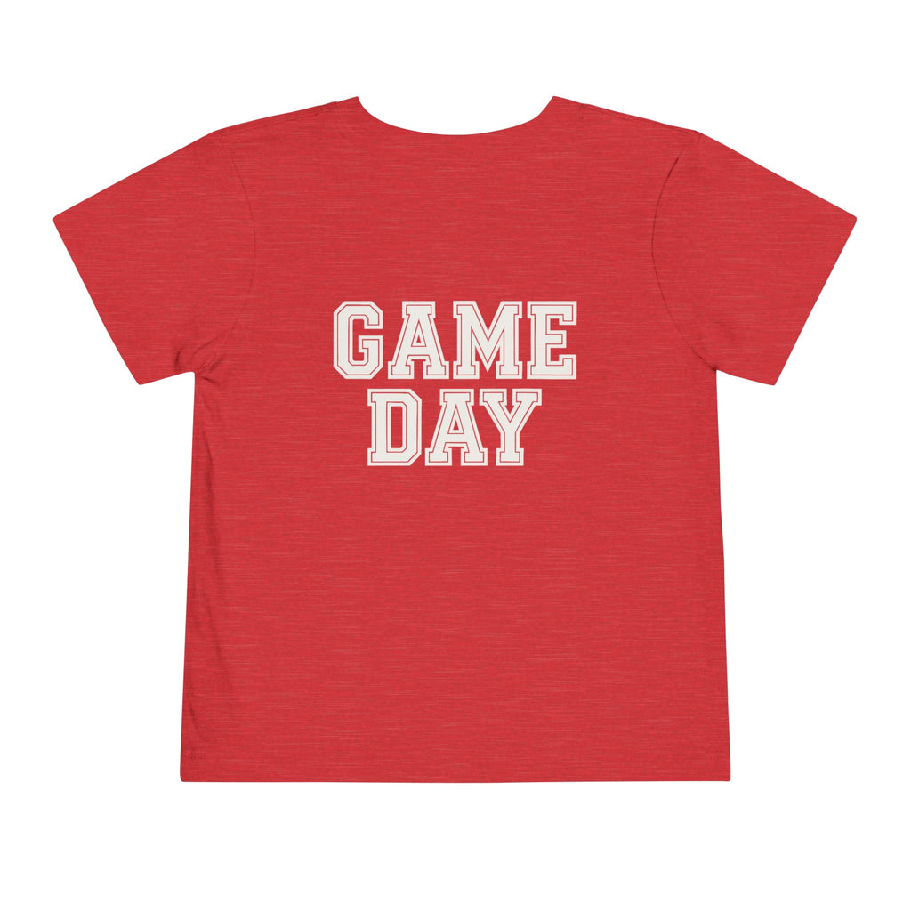 Game Day Toddler Tee - Cute Short Sleeve T-Shirt for Young Fans