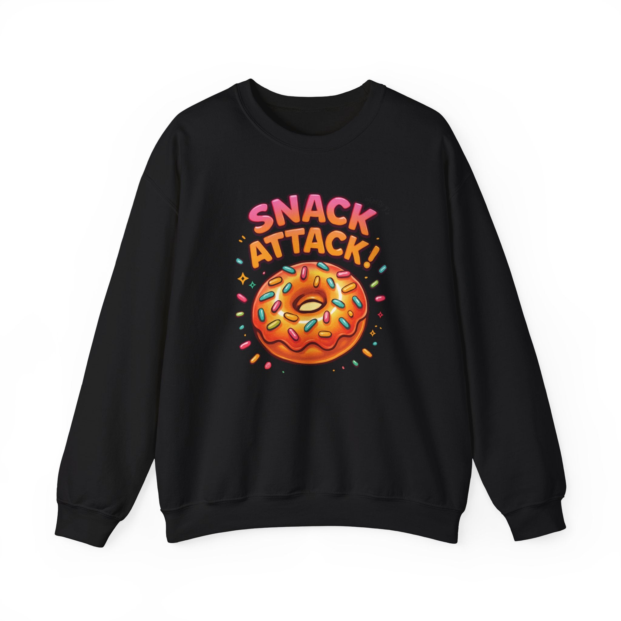Snack Attack Donut Sprinkles Colorful Unisex Heavy Blend™ Crewneck Sweatshirt