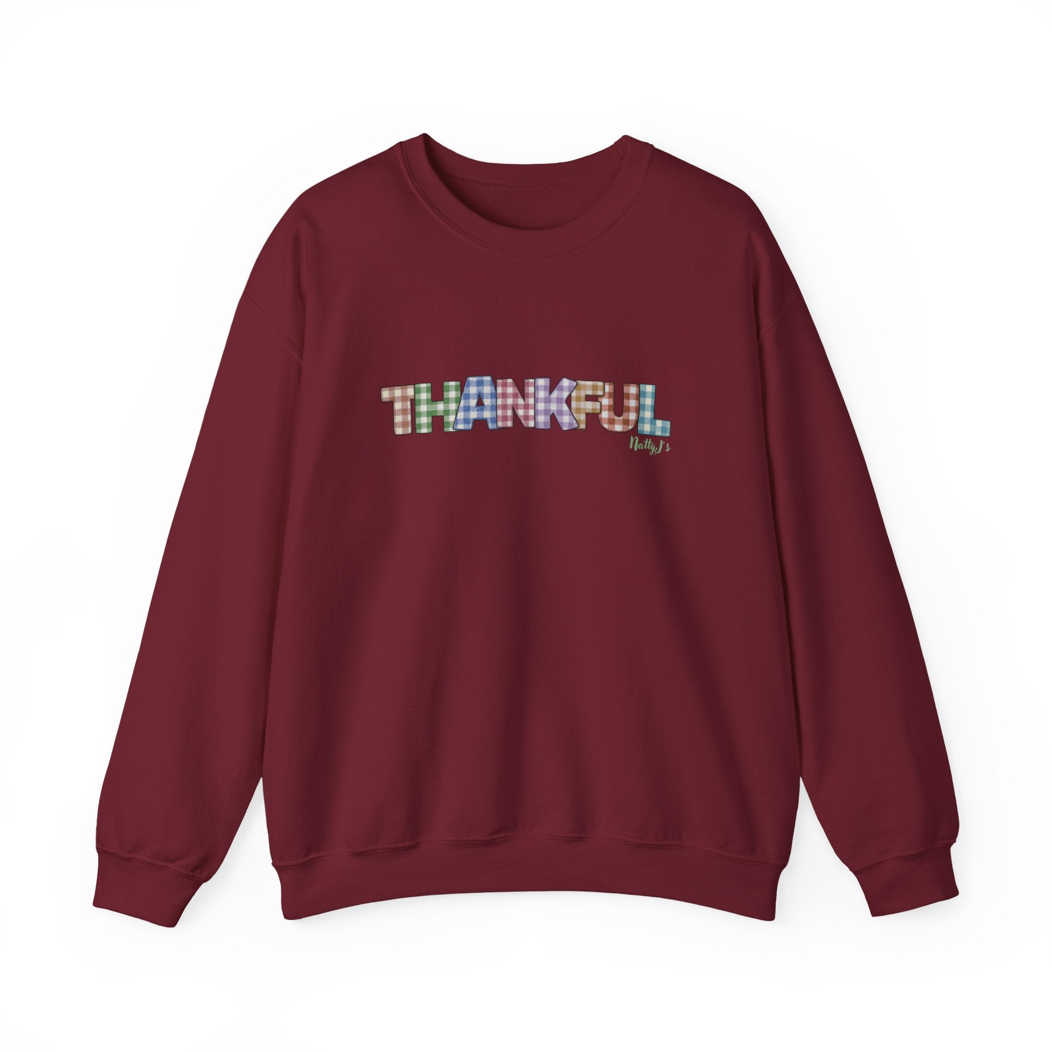 Thankful Crewneck Sweatshirt for Fall, Cozy Unisex Pullover, Great for Thanksgiving, Gift for Friends, Seasonal Fashion
