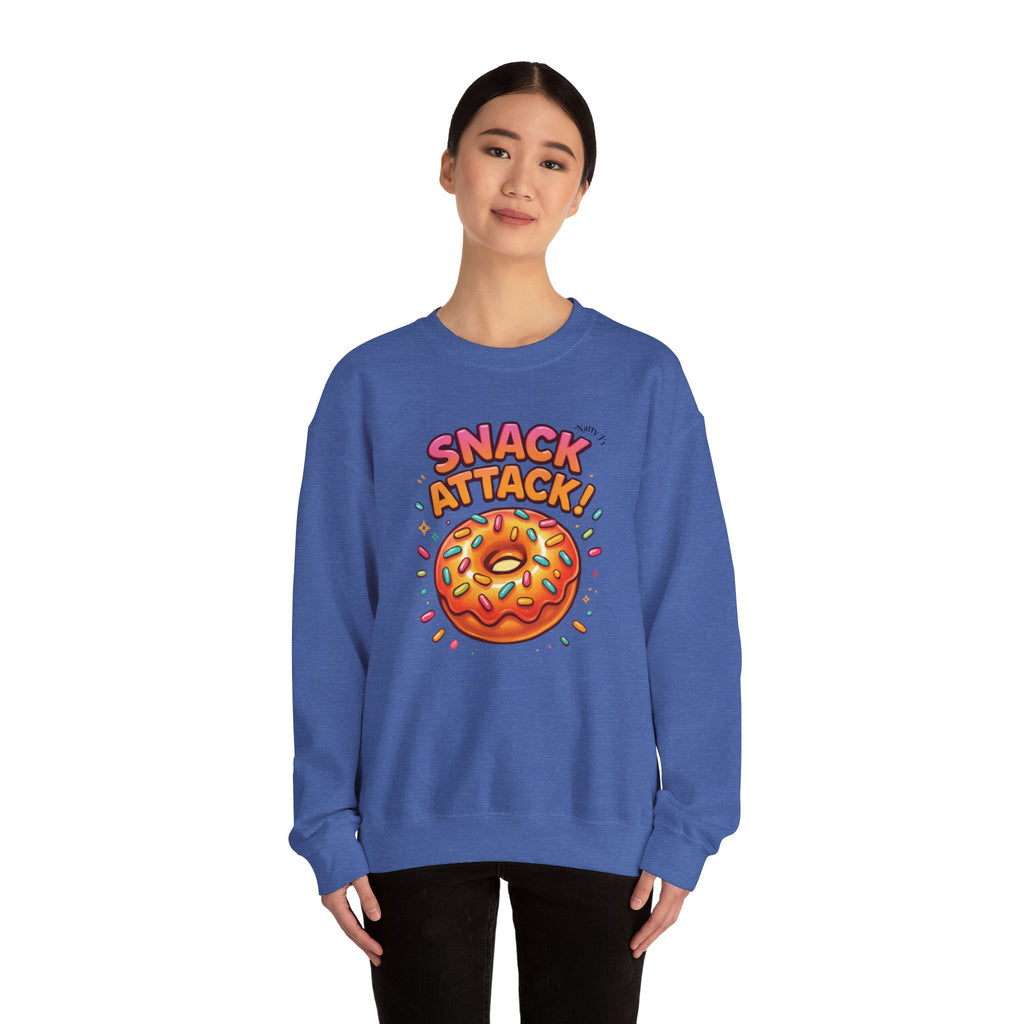 Snack Attack Donut Sprinkles Colorful Unisex Heavy Blend™ Crewneck Sweatshirt