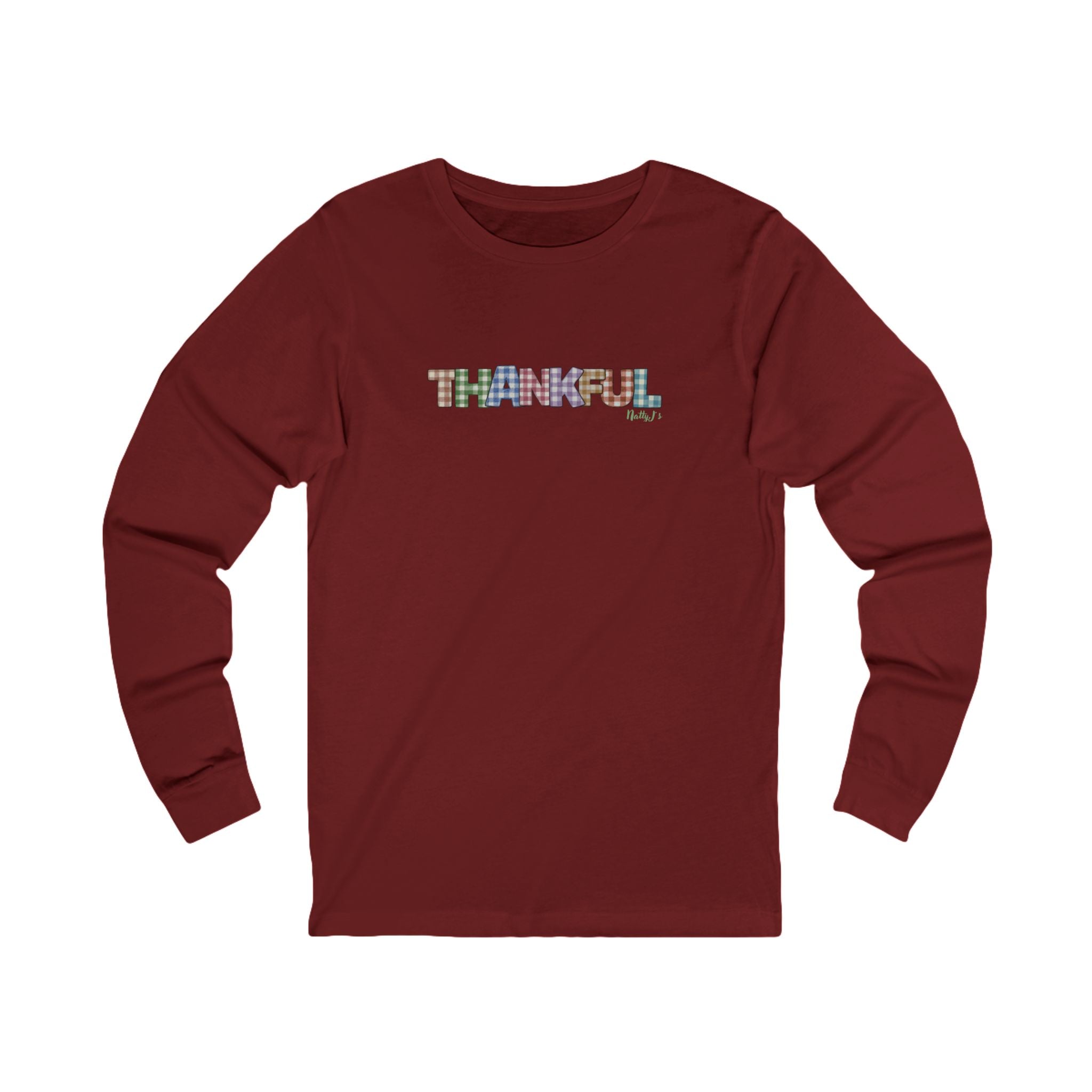 Thankful, Thanksgiving, Fall Unisex Jersey Long Sleeve Tee