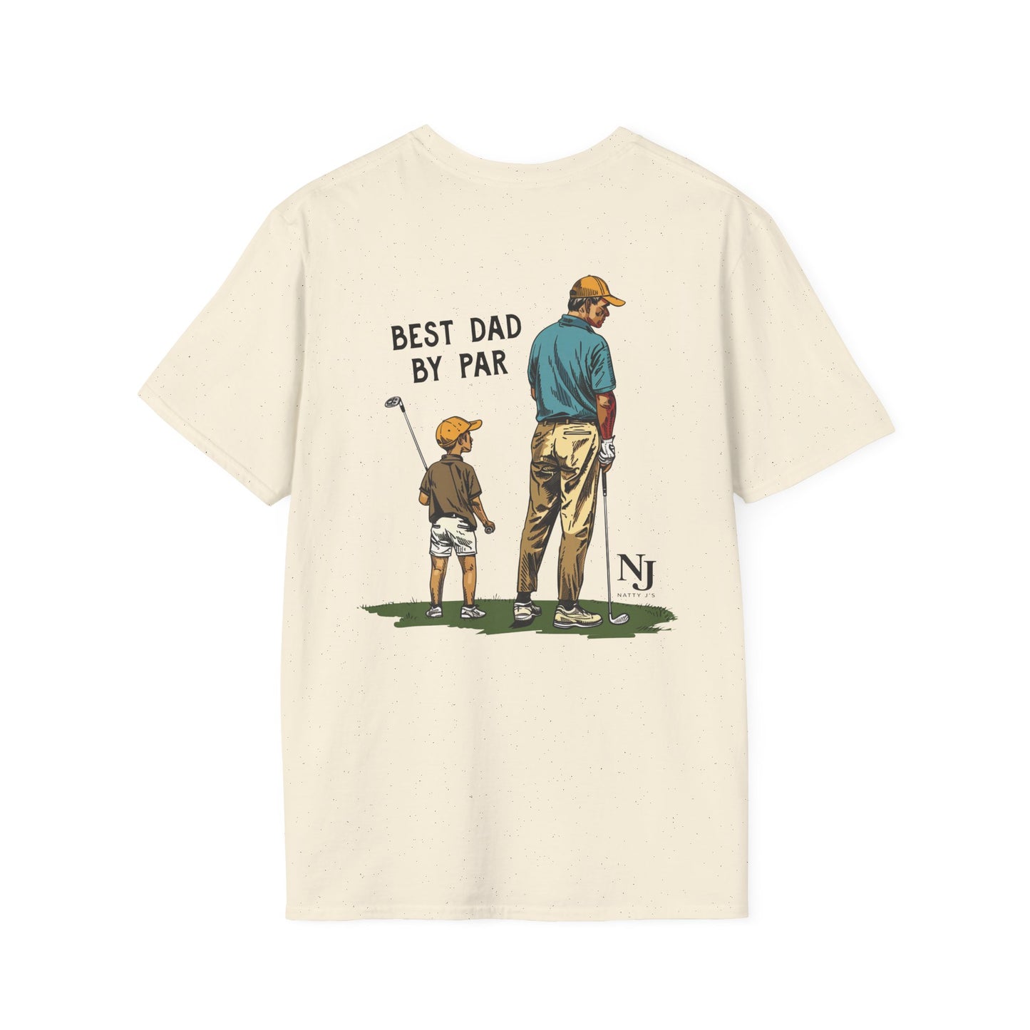 Best Dad By Par Golf Shirt – Father’s Day Golf T-Shirt for Dad, Dad & Son Golf Shirt, Funny Golf Dad Tee, Natty J’s Fathers Day Shirt