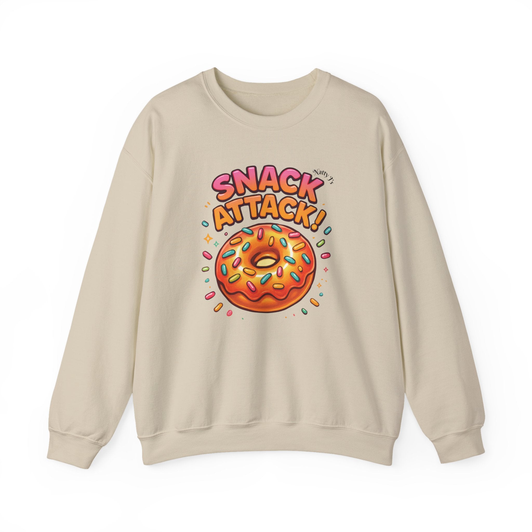 Snack Attack Donut Sprinkles Colorful Unisex Heavy Blend™ Crewneck Sweatshirt