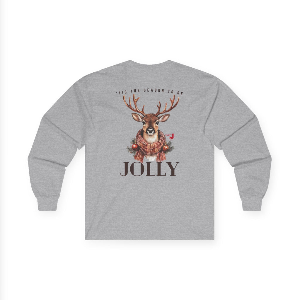 Jolly Reindeer Men's Long Sleeve Tee