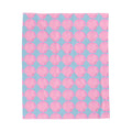 Pink Shell Costal Plush Blanket
