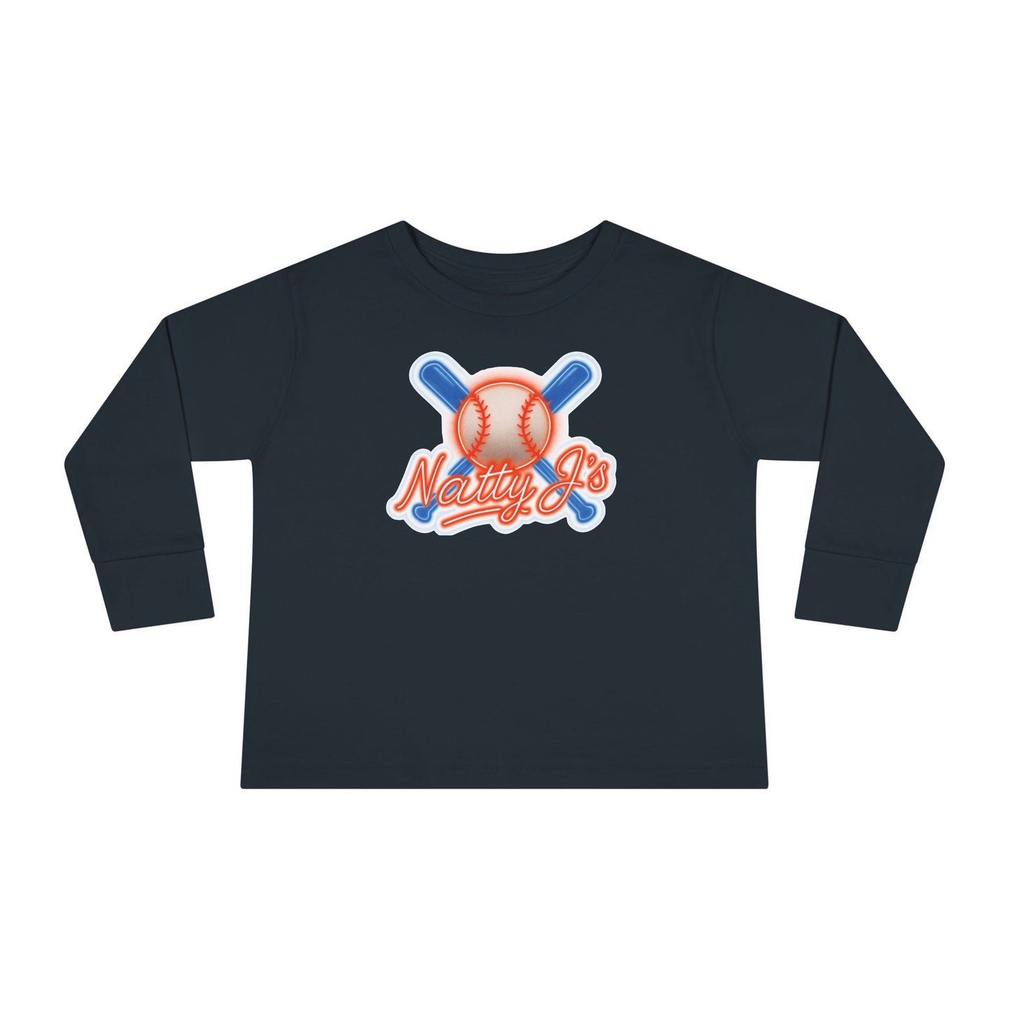 Baseball Themed Toddler Long Sleeve Tee - Perfect for Little Sluggers, Kids Sportswear, Birthday Gift, Casual Wear, Everyday Comfort