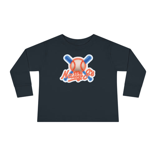 Baseball Themed Toddler Long Sleeve Tee - Perfect for Little Sluggers, Kids Sportswear, Birthday Gift, Casual Wear, Everyday Comfort