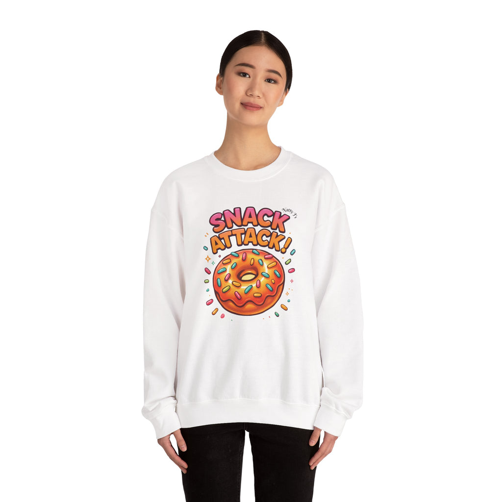 Snack Attack Donut Sprinkles Colorful Unisex Heavy Blend™ Crewneck Sweatshirt