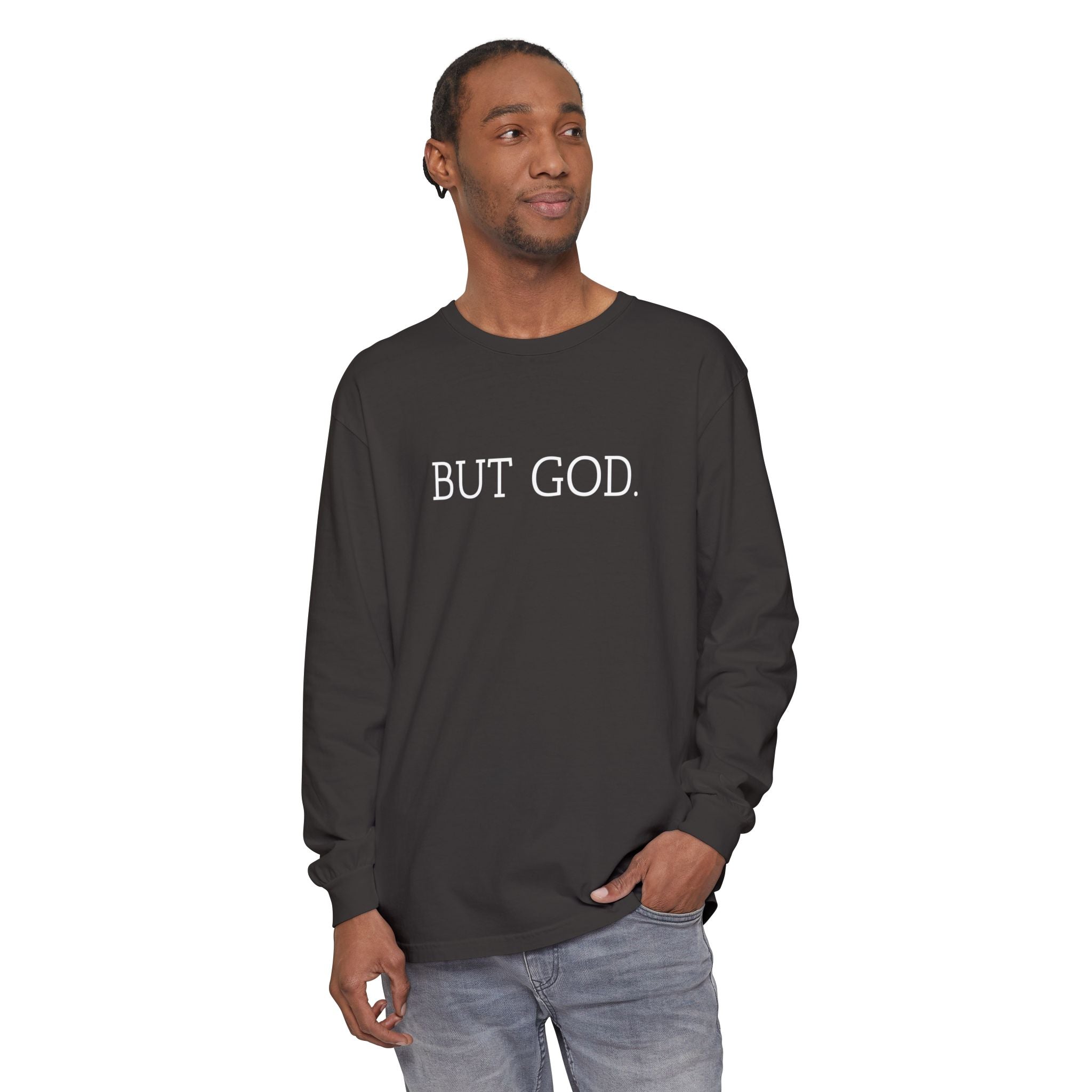 Garment-Dyed Long Sleeve Tee - Faith-Inspired Design, Comfortable Casual Wear, Perfect for Everyday & Gift Giving, Religious Apparel, [...]
