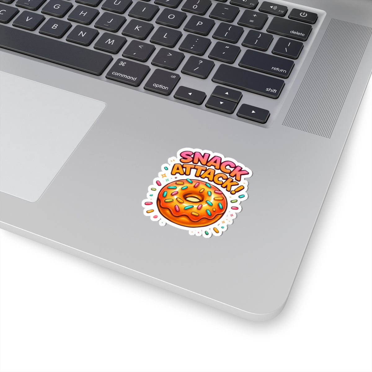 Snack Attack Donut Sticker – Cute Sprinkle Donut Vinyl Sticker | Fun Food Sticker by Natty J’s