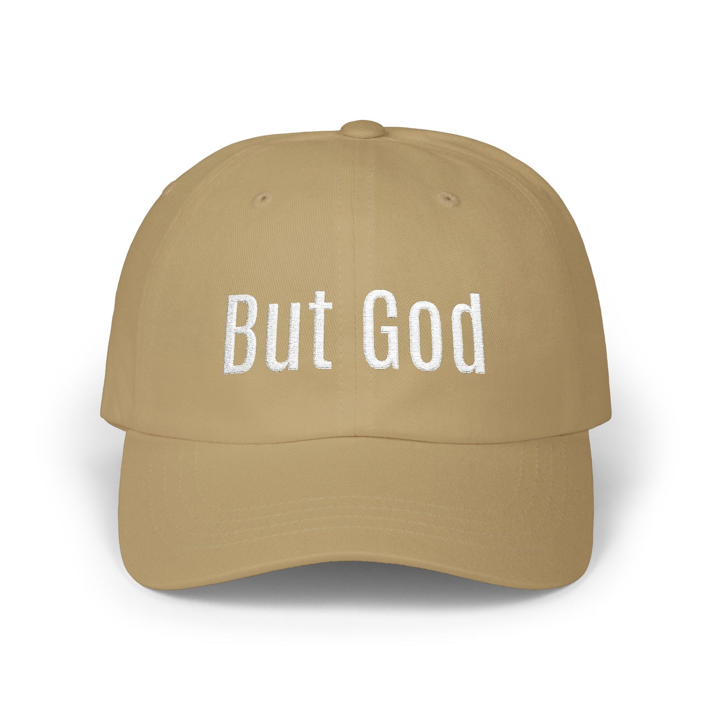 "But God" Embroidered Low Profile Baseball Cap - Casual Hat for Every Day