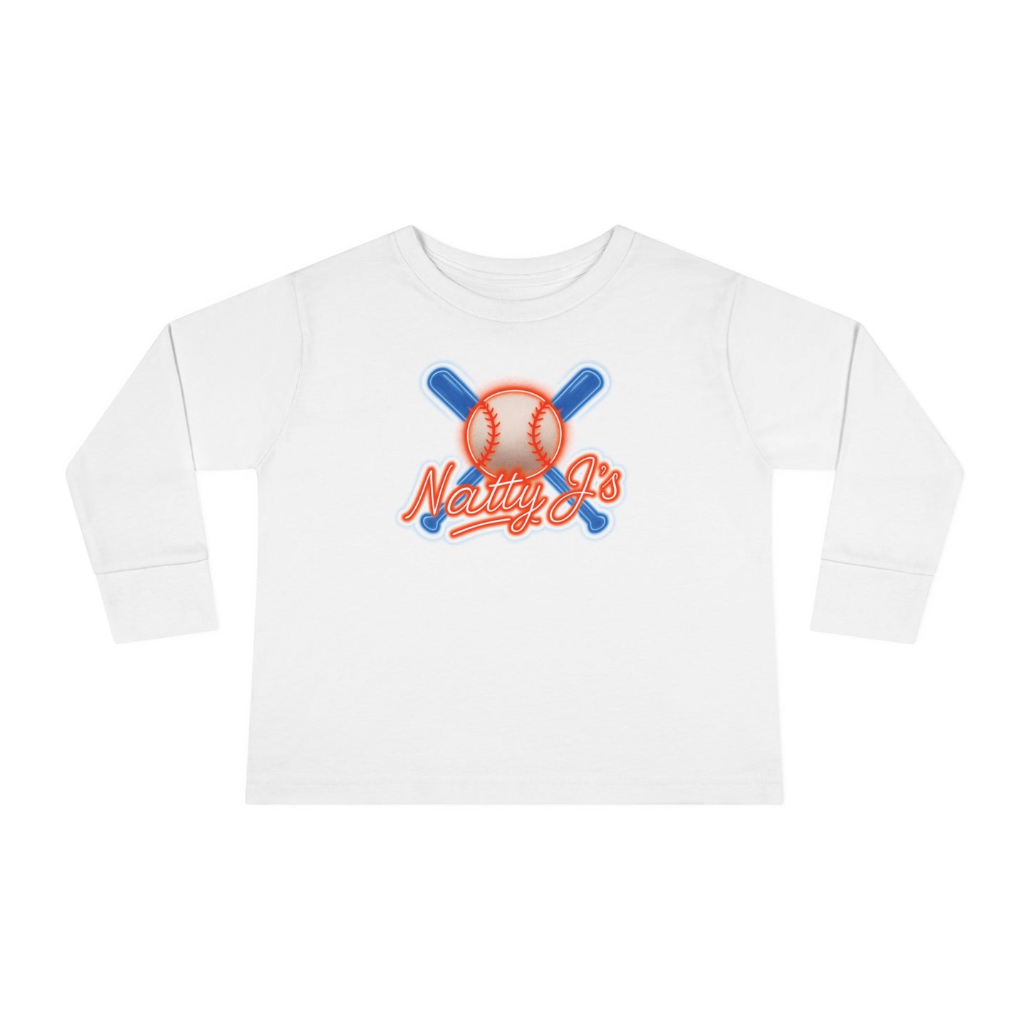 Baseball Themed Toddler Long Sleeve Tee - Perfect for Little Sluggers, Kids Sportswear, Birthday Gift, Casual Wear, Everyday Comfort