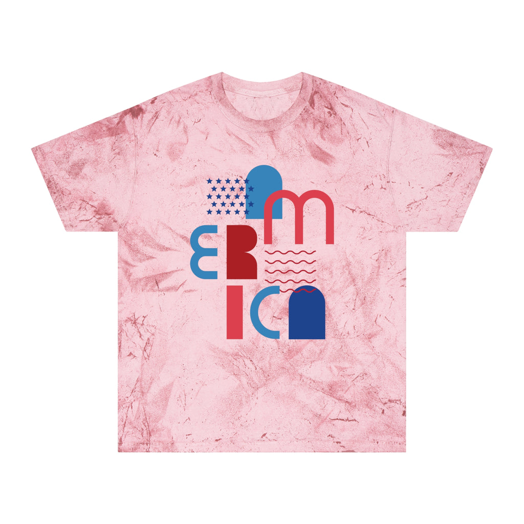 America Graphic T-Shirt – Modern Patriotic Red White Blue Tee | Natty J’s Boutique Americana Apparel