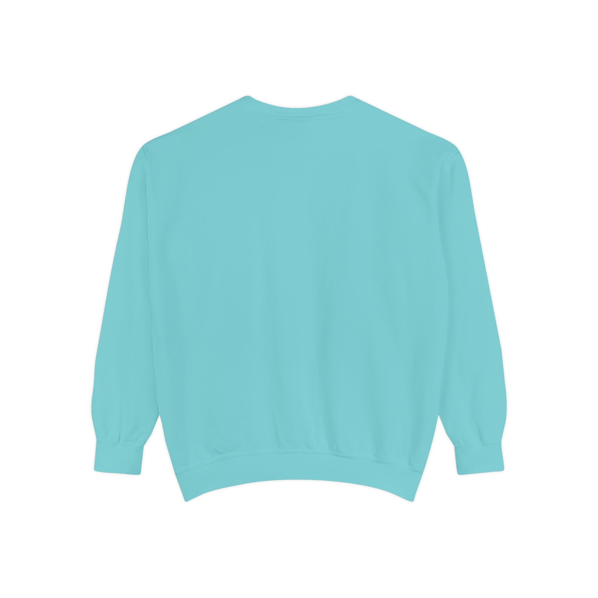 Light blue sweatshirt on a white background