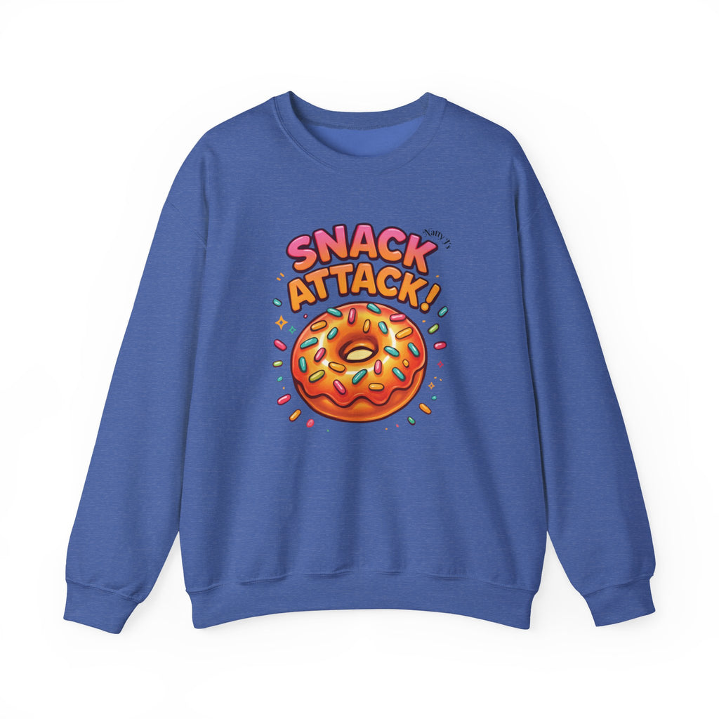 Snack Attack Donut Sprinkles Colorful Unisex Heavy Blend™ Crewneck Sweatshirt