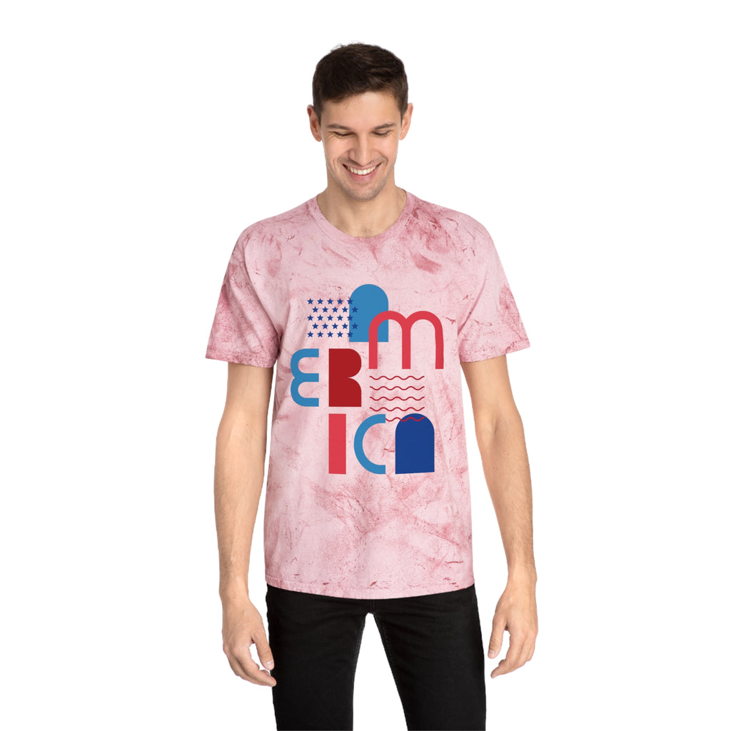 America Graphic T-Shirt – Modern Patriotic Red White Blue Tee | Natty J’s Boutique Americana Apparel