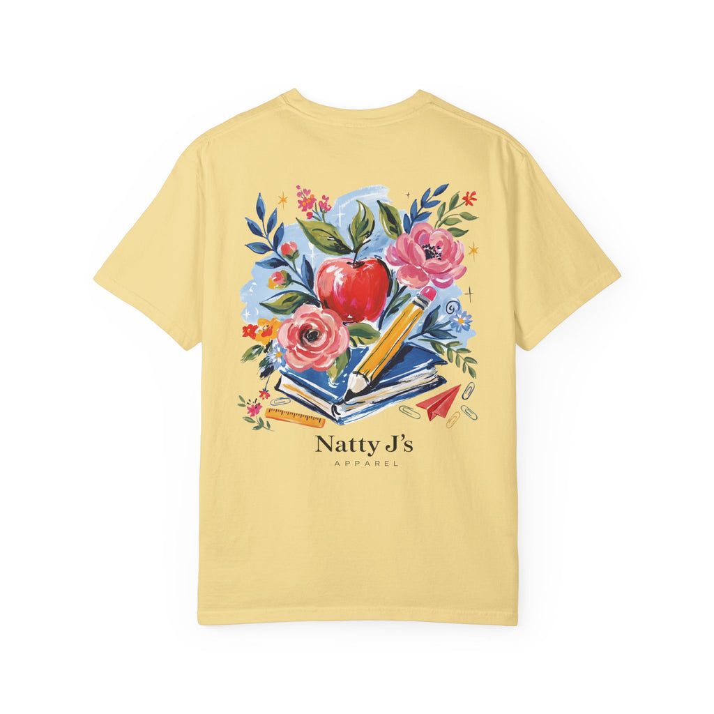 School Floral Women's Short Sleeve Tshirt